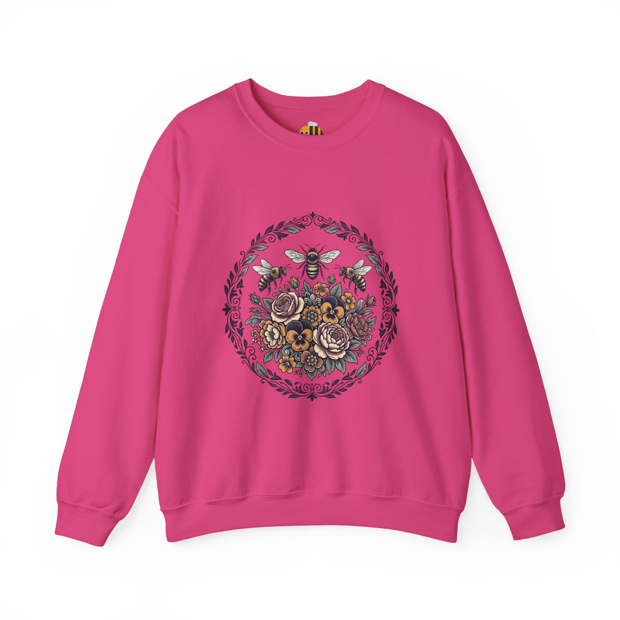 Unisex Floral with Bees Sweatshirt