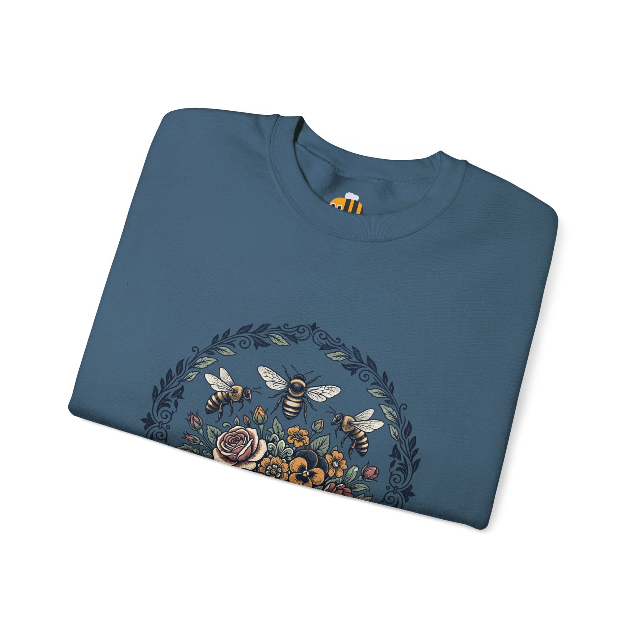 Unisex Floral with Bees Sweatshirt