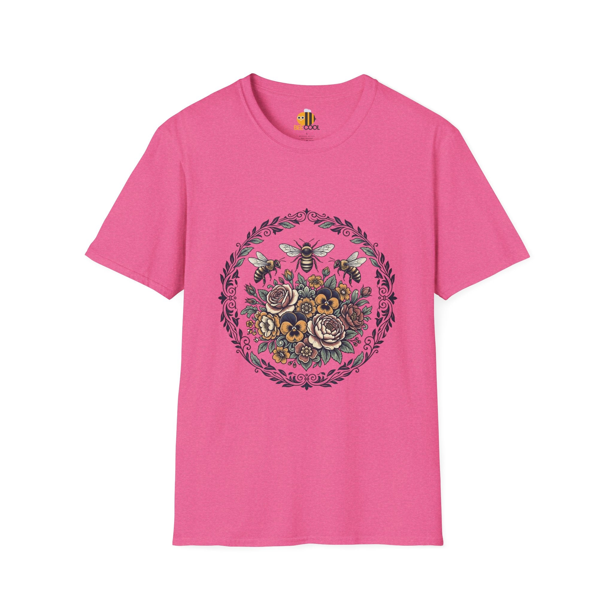 Unisex Bees and Flowers T-Shirt