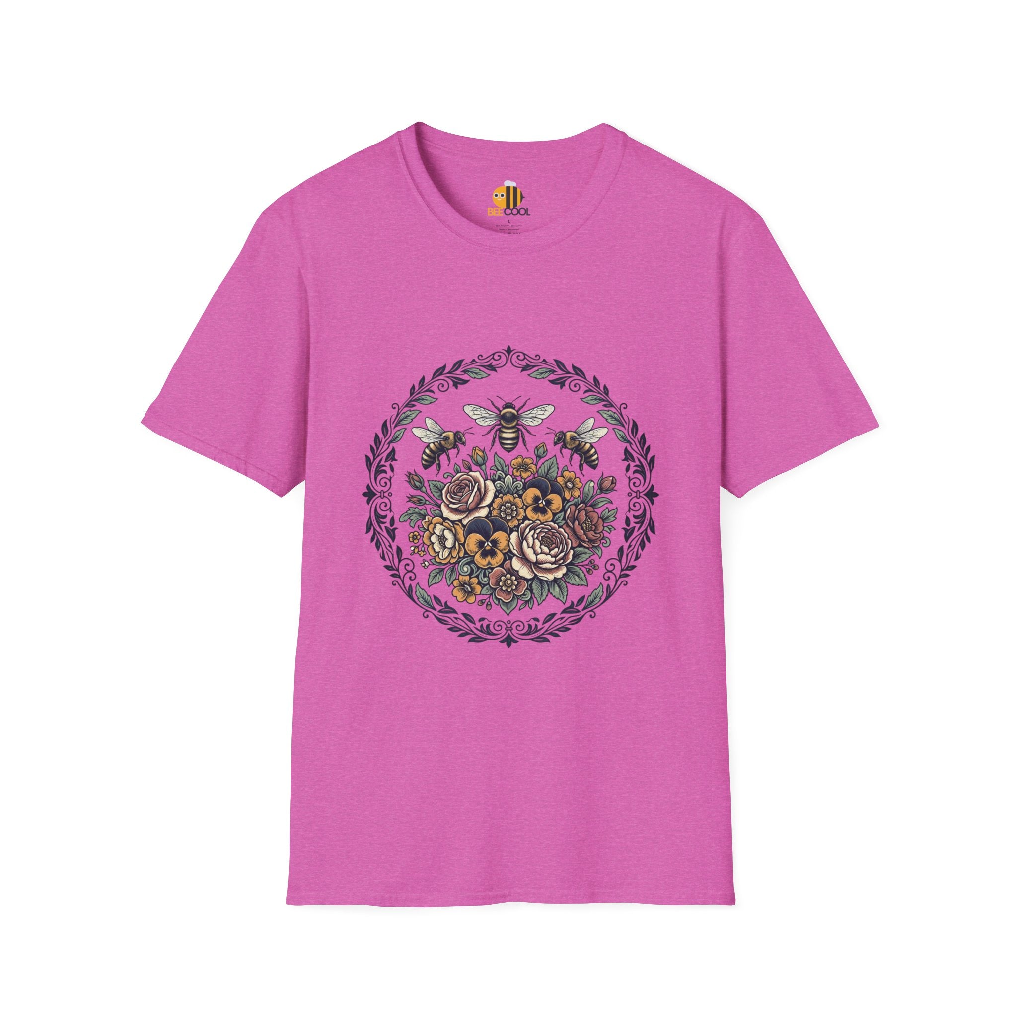 Unisex Bees and Flowers T-Shirt