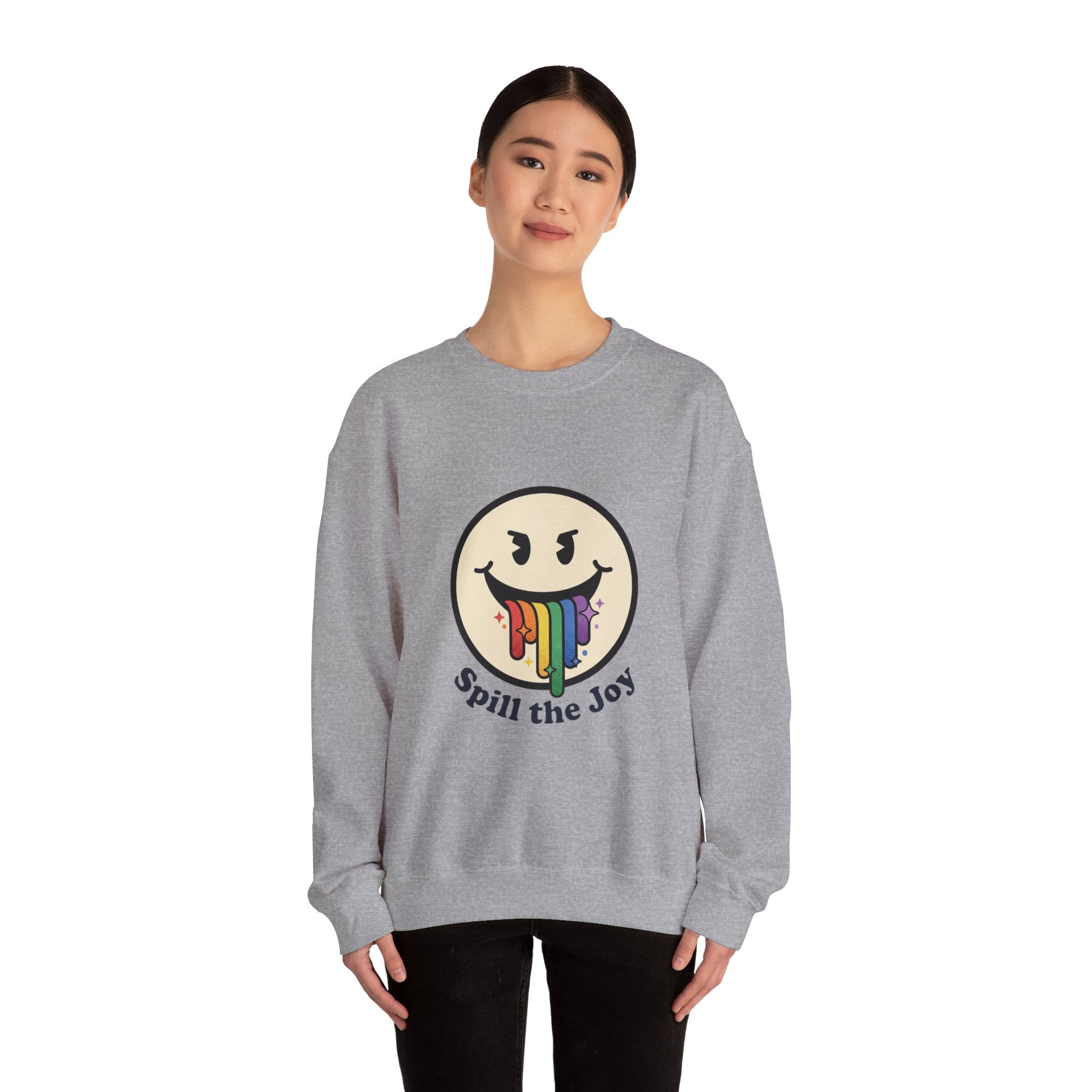 Unisex Rainbow Smiley Sweatshirt