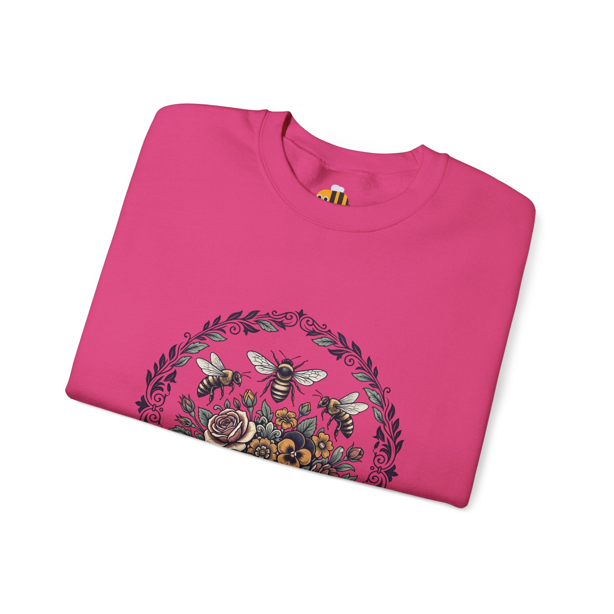Unisex Floral with Bees Sweatshirt