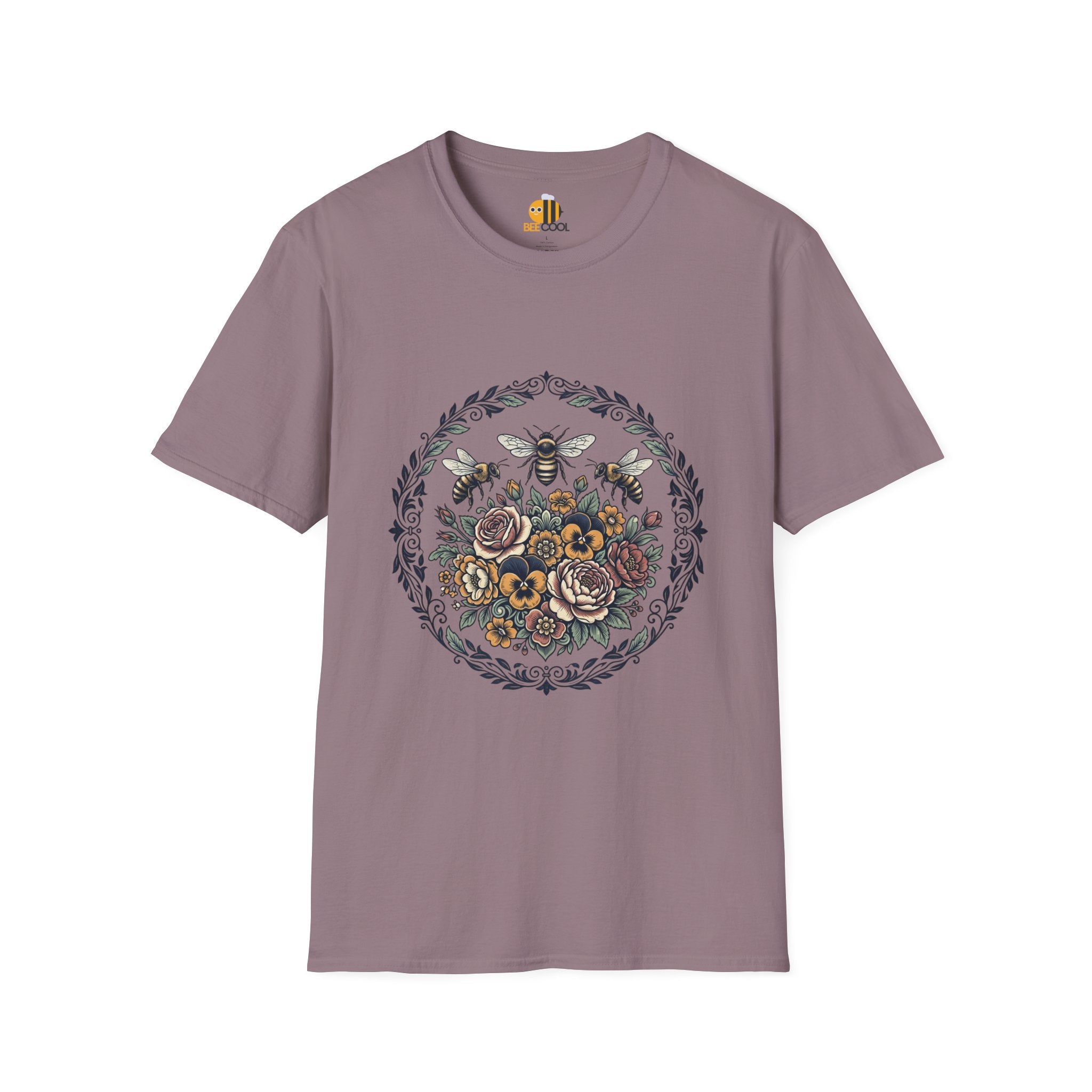 Unisex Bees and Flowers T-Shirt