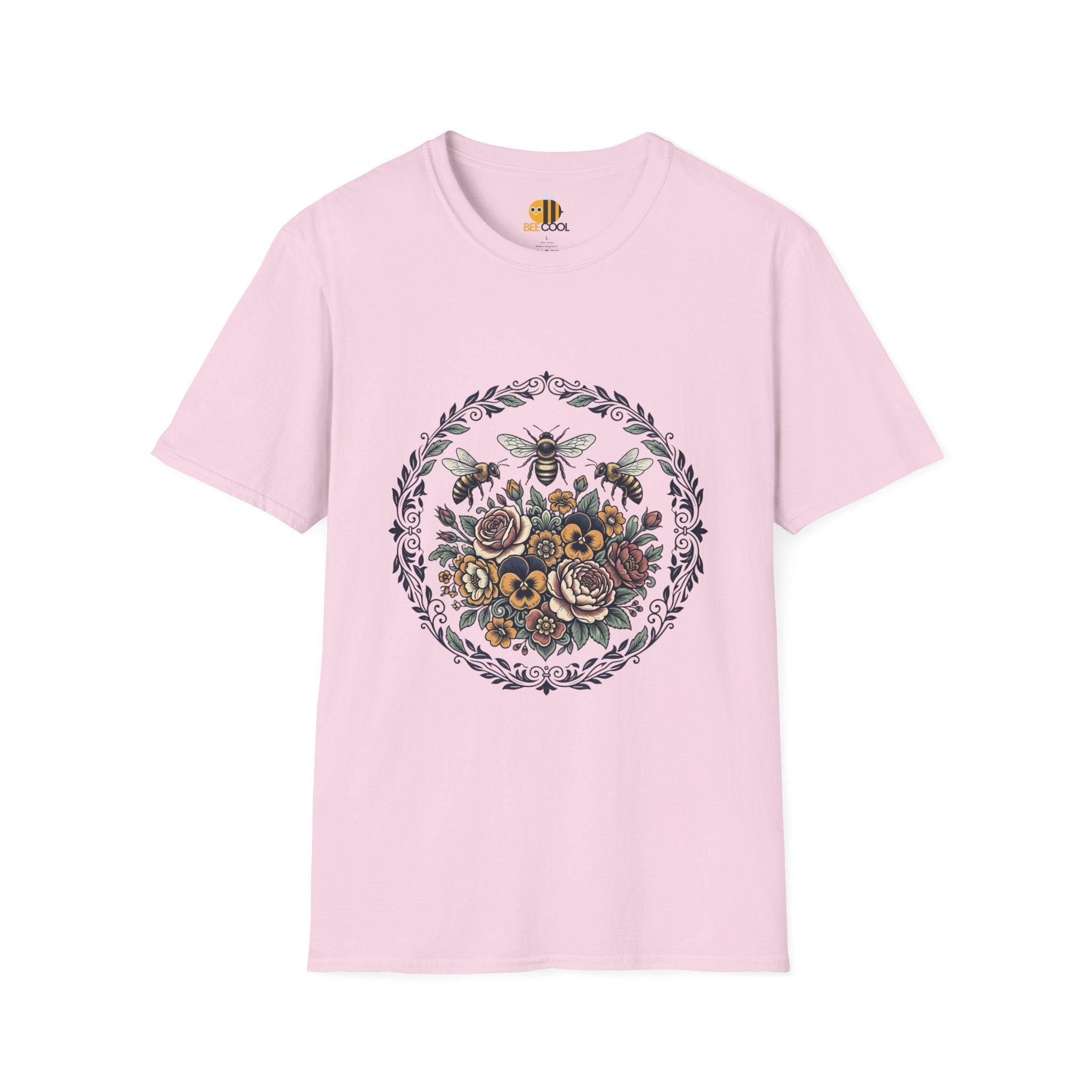 Unisex Bees and Flowers T-Shirt