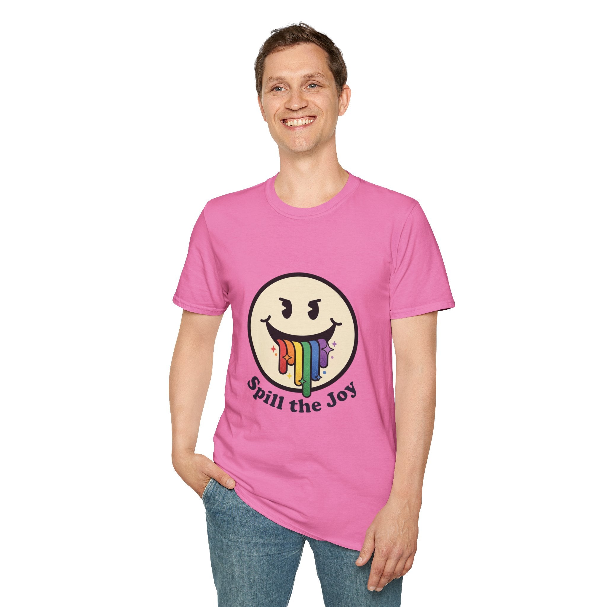 Smiley Face Spill the Joy T-Shirt