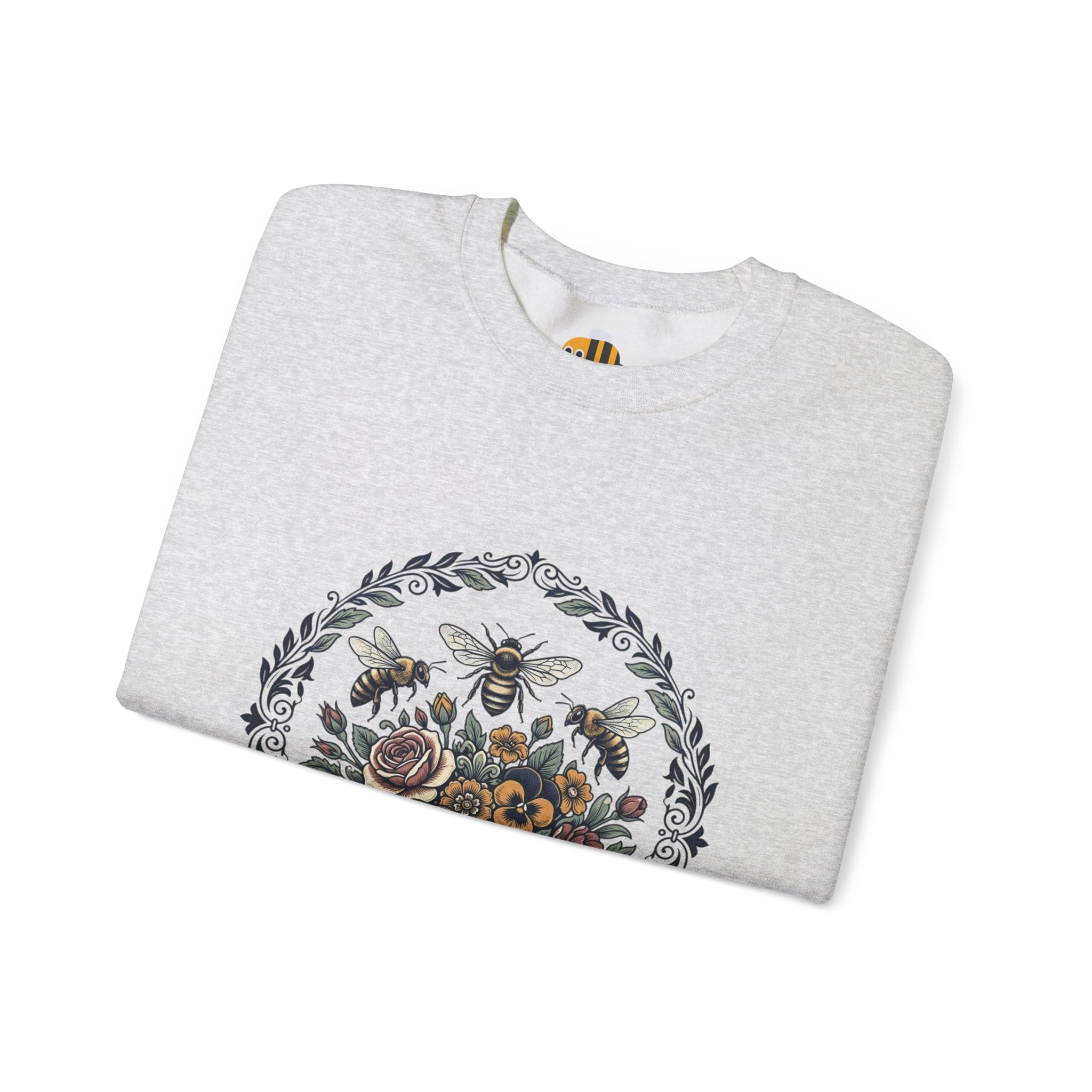 Unisex Floral with Bees Sweatshirt