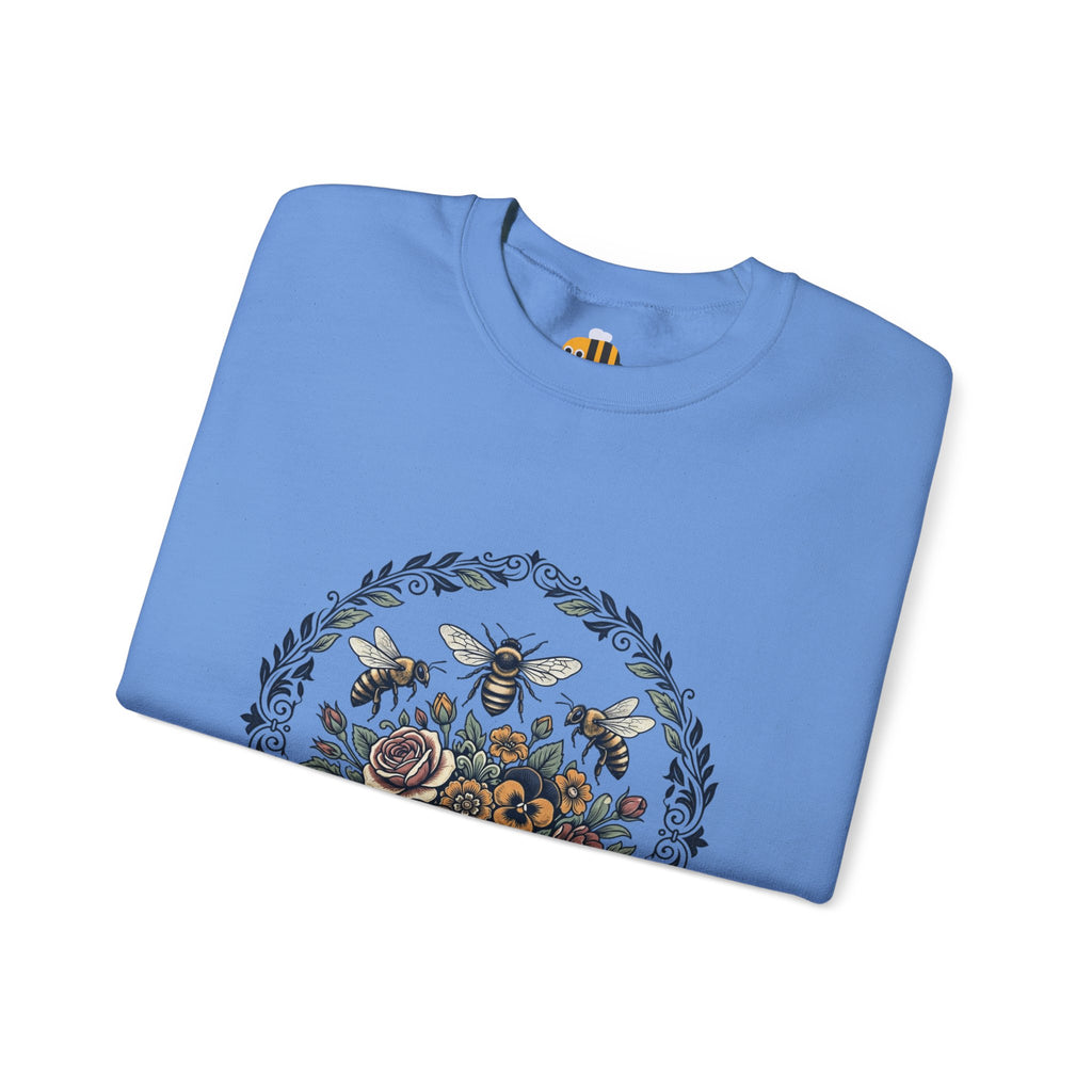 Unisex Floral with Bees Sweatshirt
