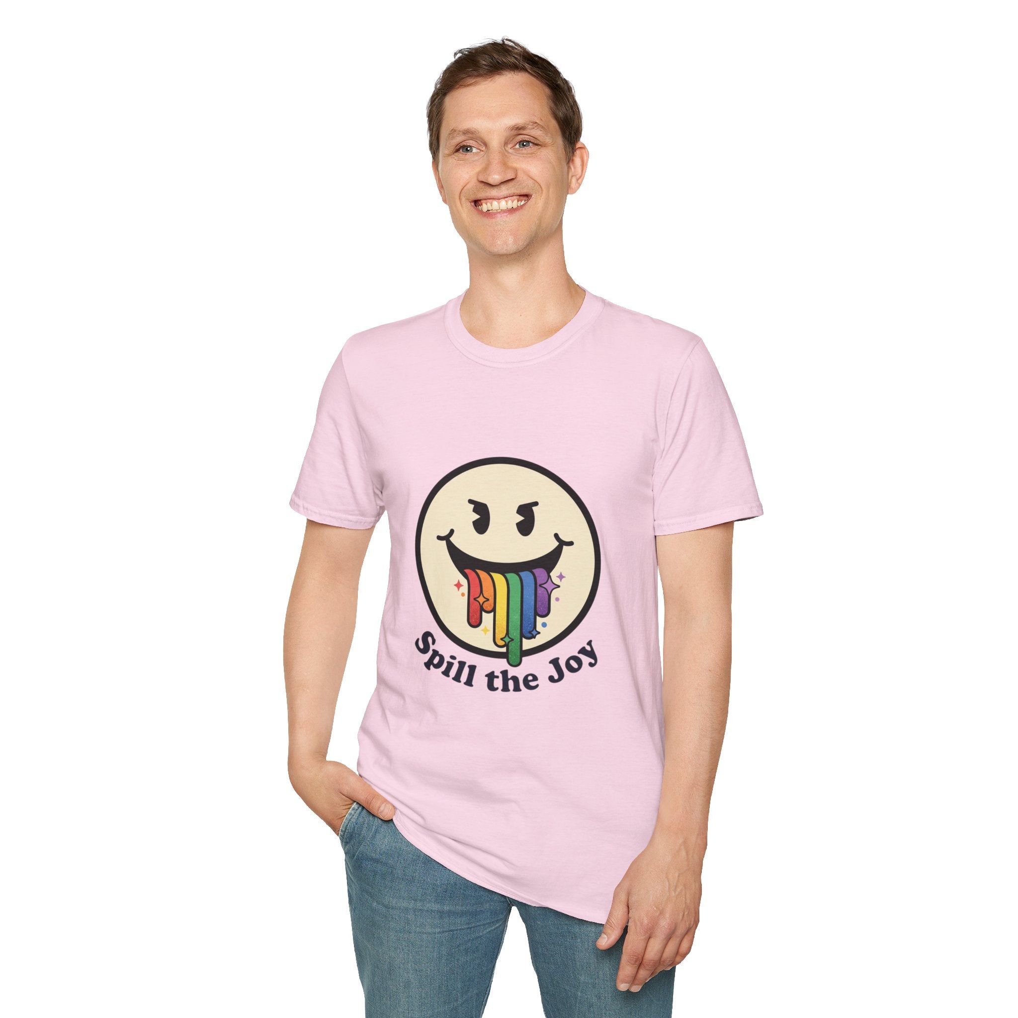 Smiley Face Spill the Joy T-Shirt