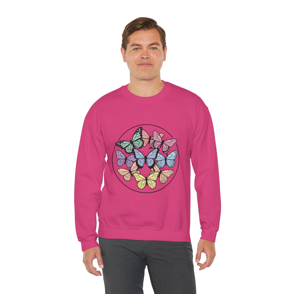 Unisex Colorful Butterfly Sweatshirt