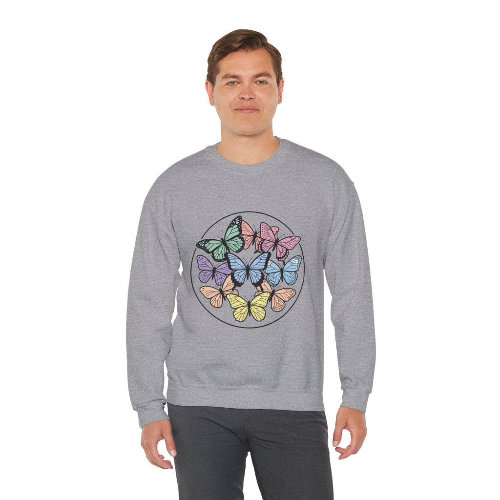 Unisex Colorful Butterfly Sweatshirt