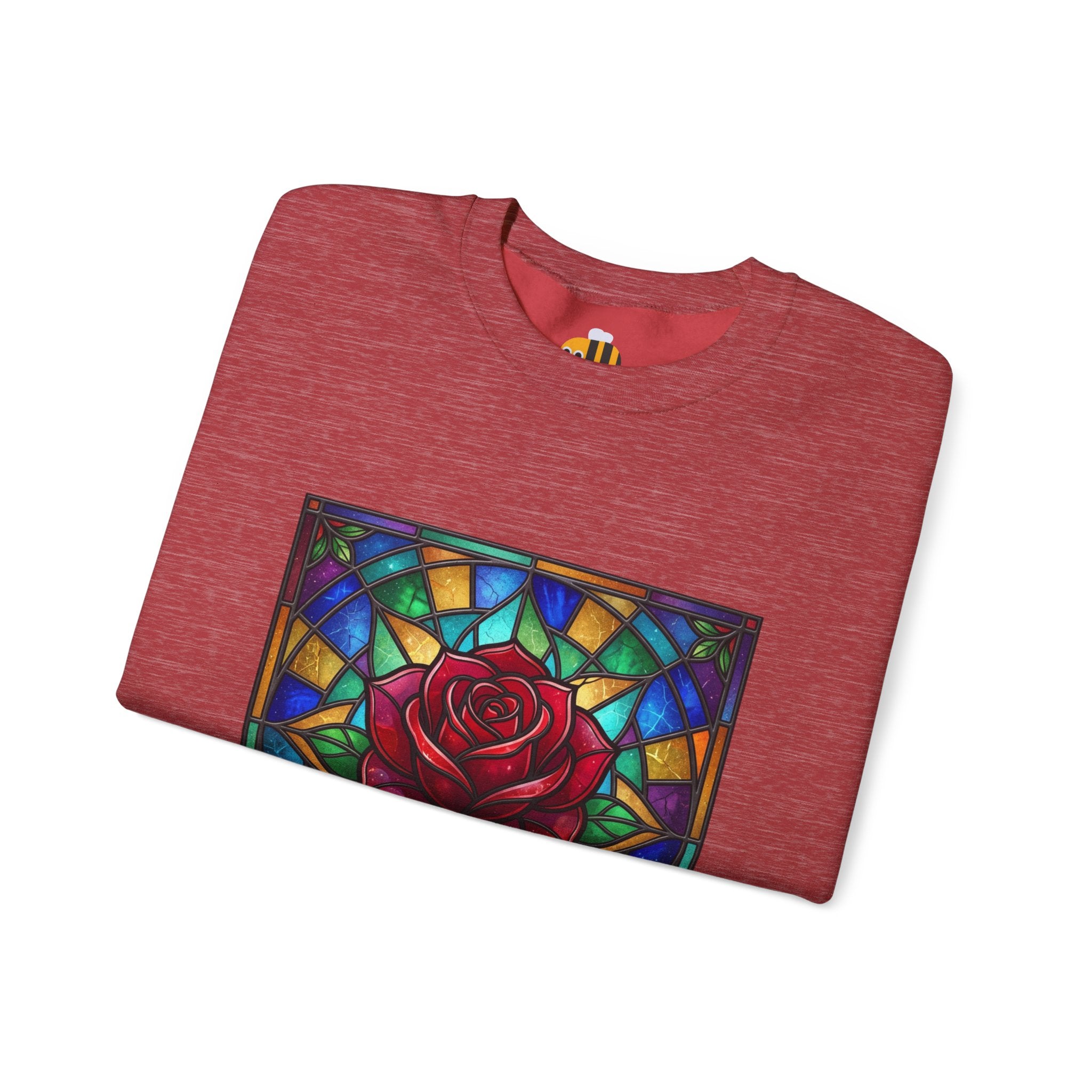 Unisex Red Rose Sweatshirt