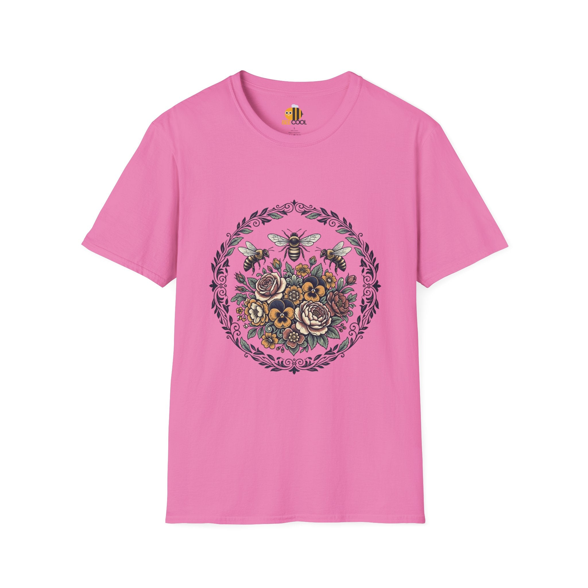 Unisex Bees and Flowers T-Shirt