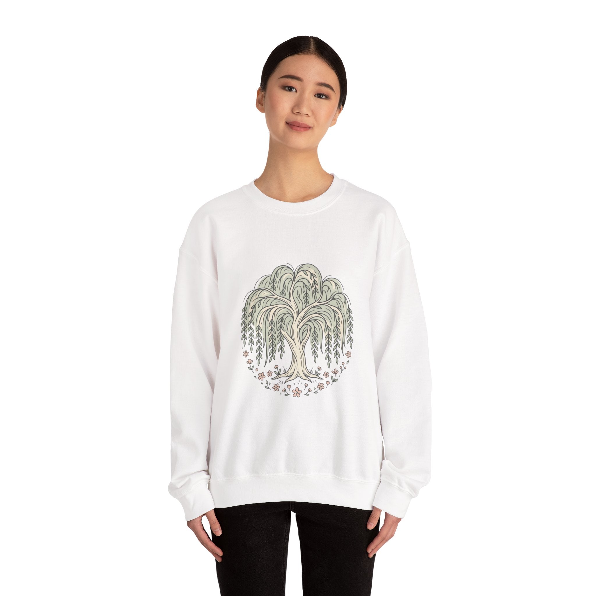 Unisex Willow Tree Illustration Sweatshirt