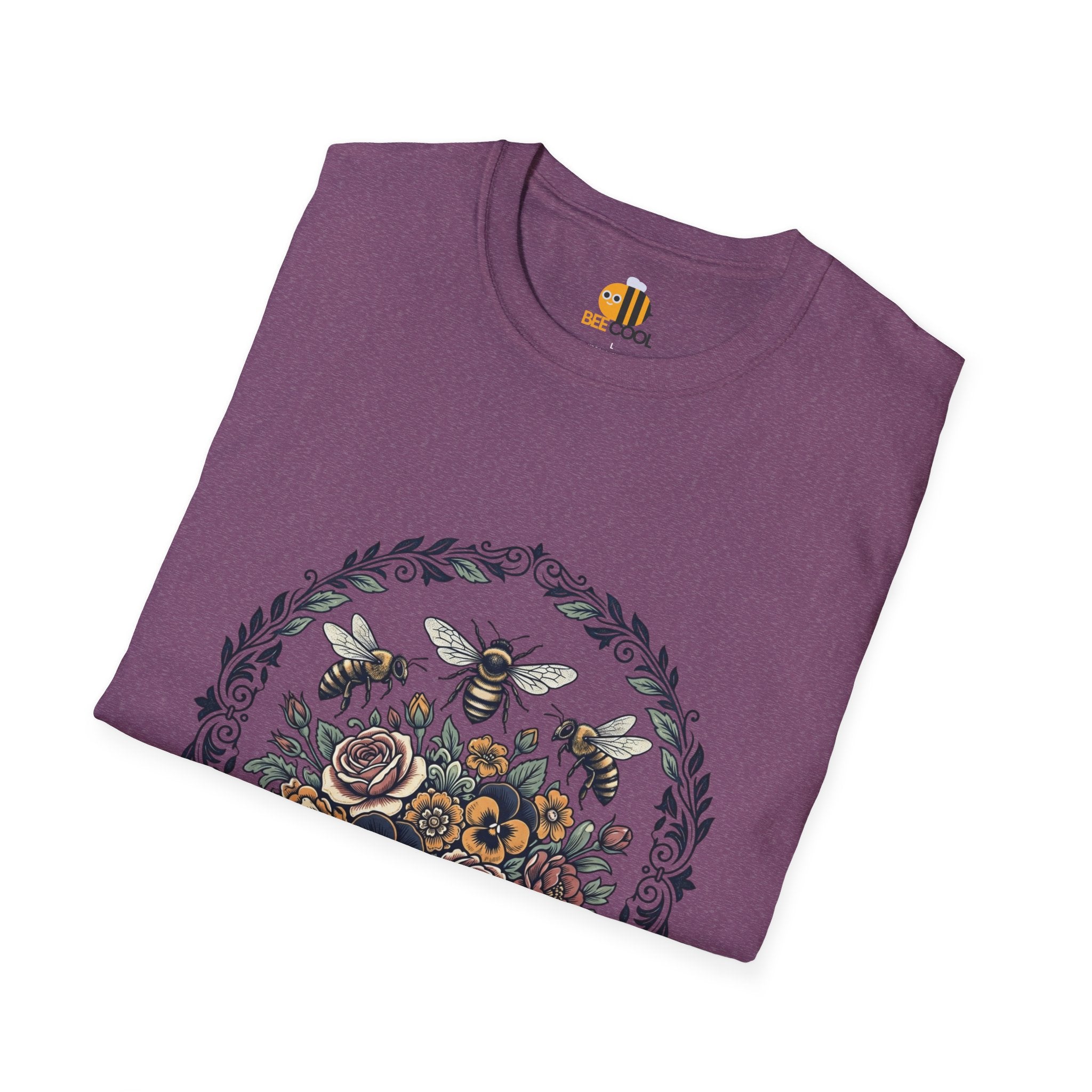 Unisex Bees and Flowers T-Shirt