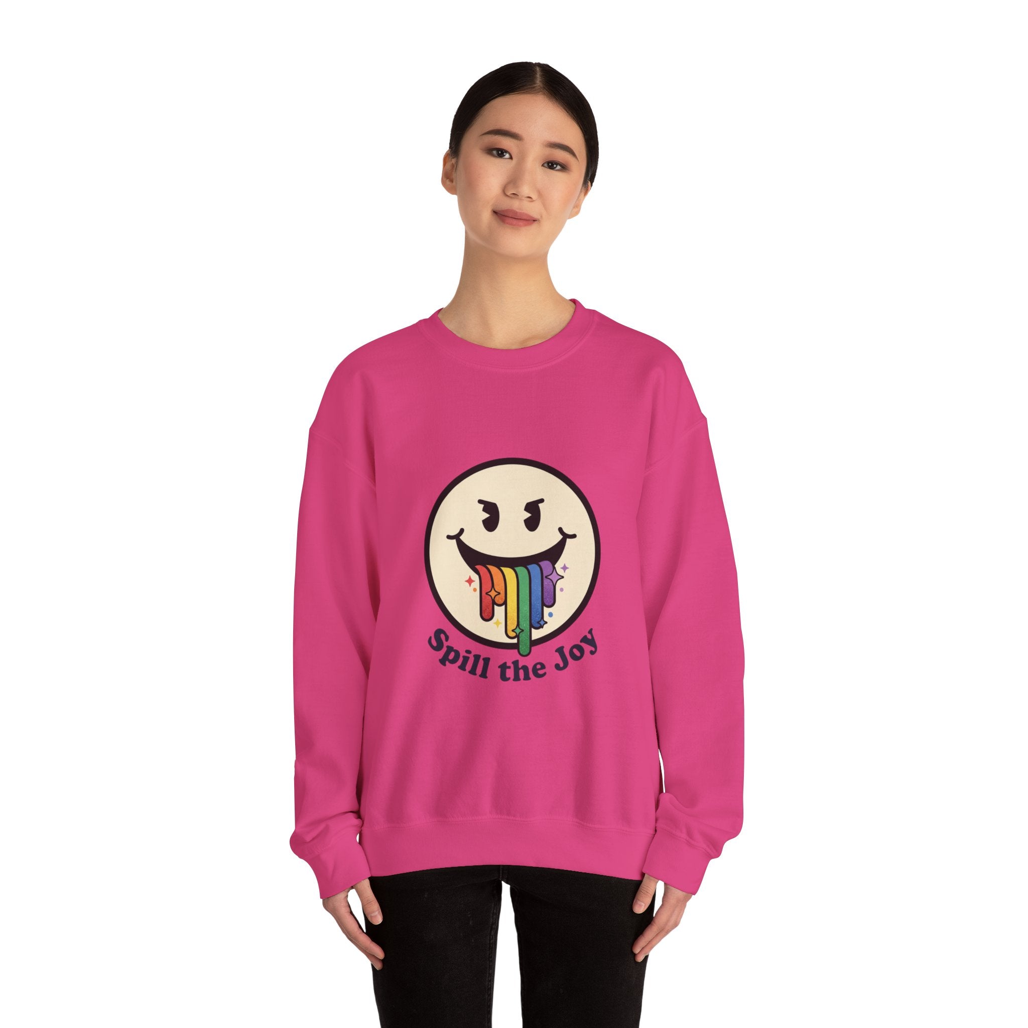 Unisex Rainbow Smiley Sweatshirt