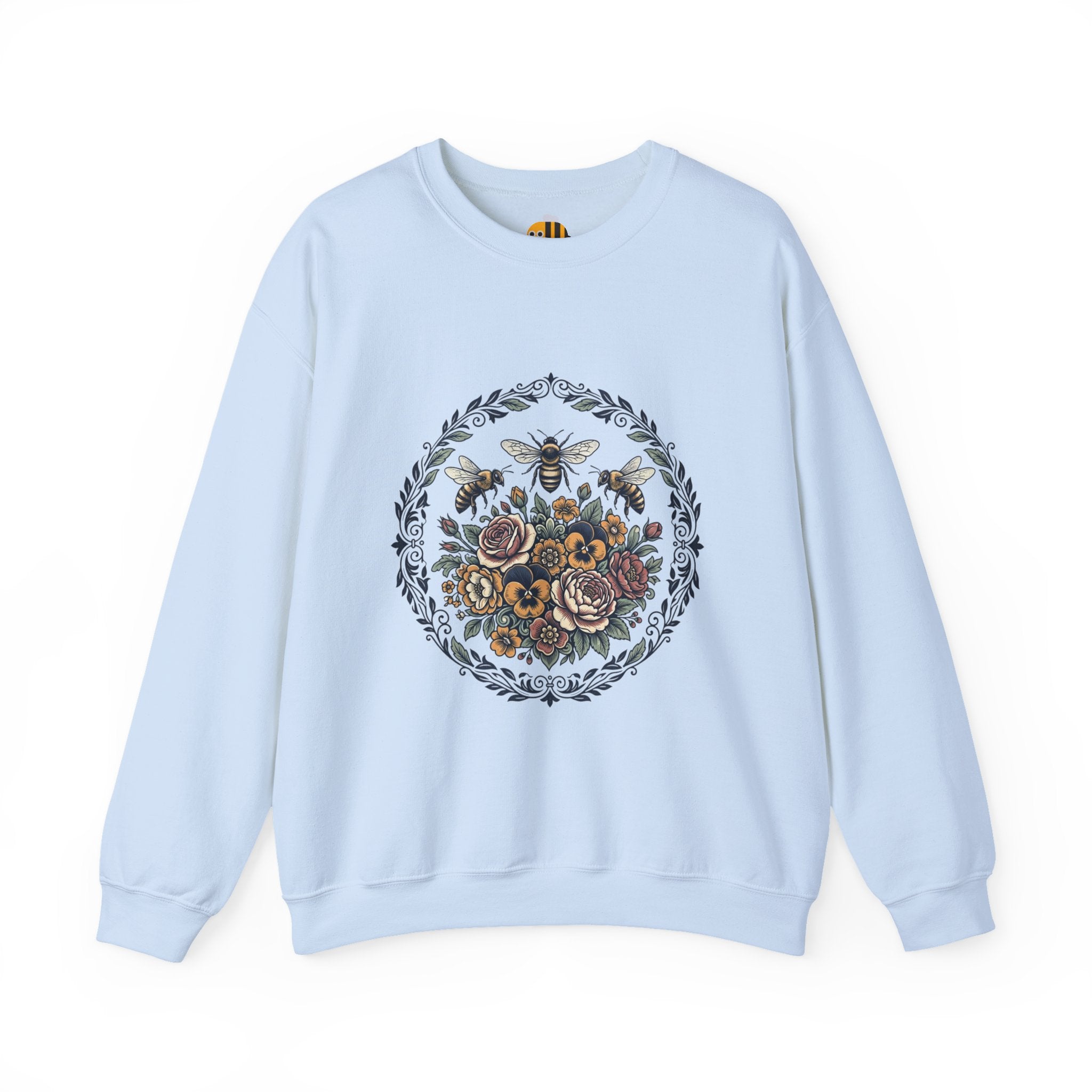 Unisex Floral with Bees Sweatshirt
