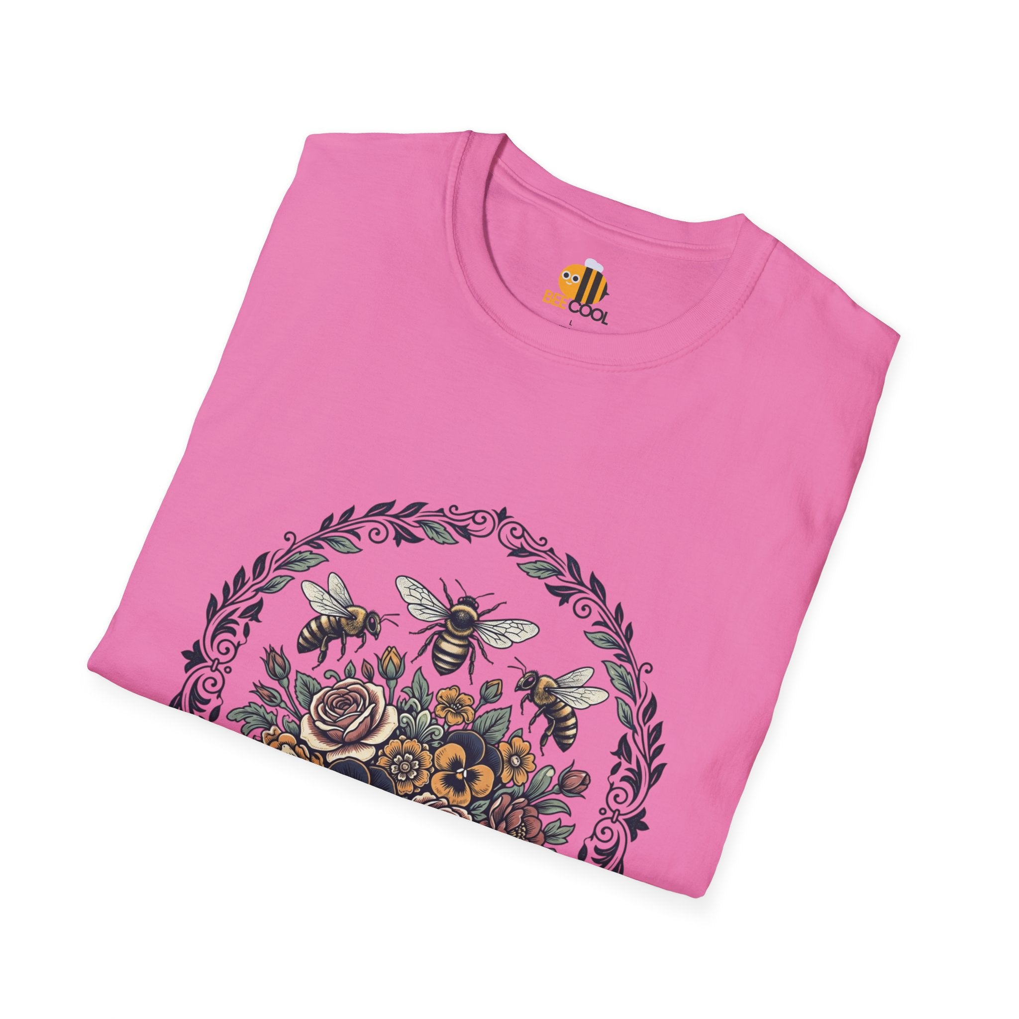 Unisex Bees and Flowers T-Shirt