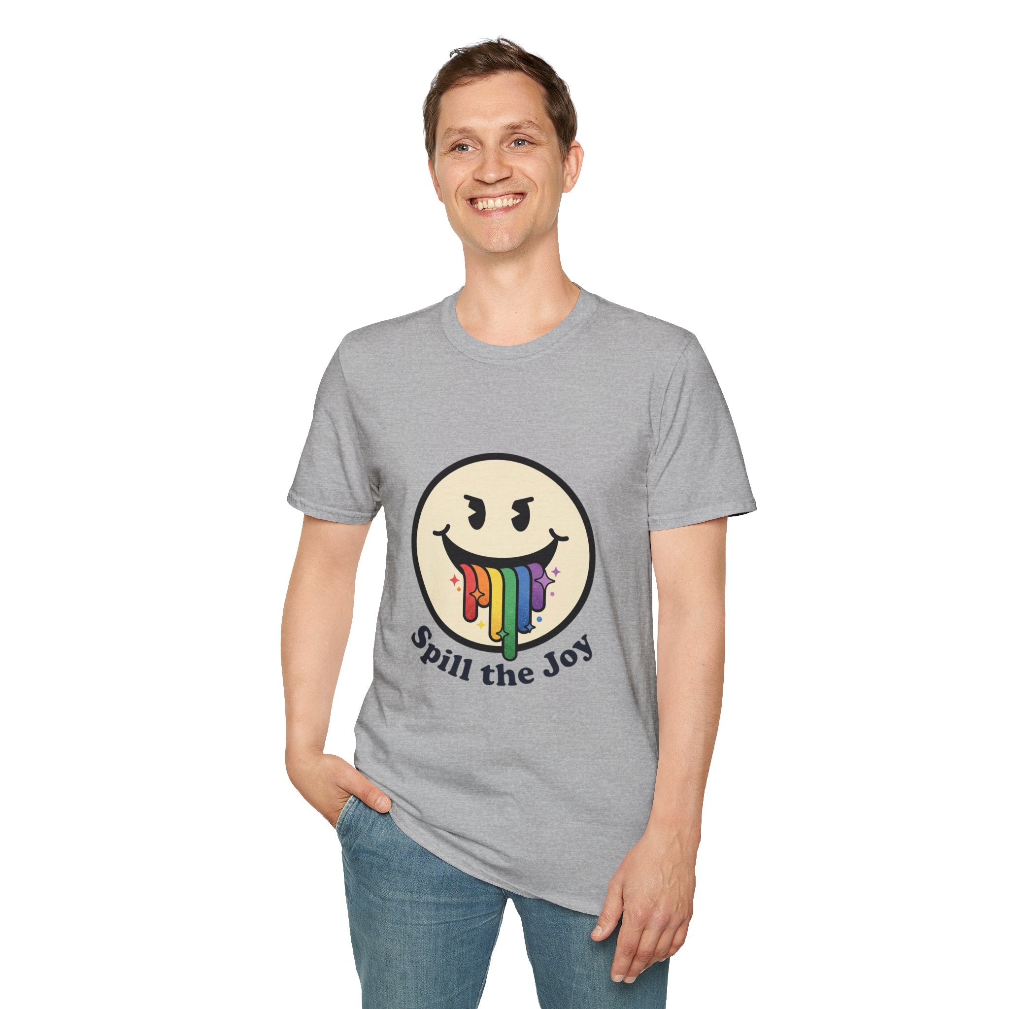 Smiley Face Spill the Joy T-Shirt