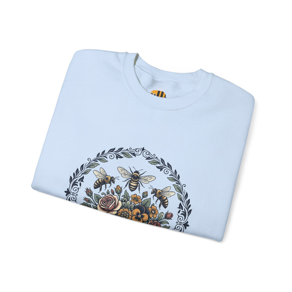 Unisex Floral with Bees Sweatshirt