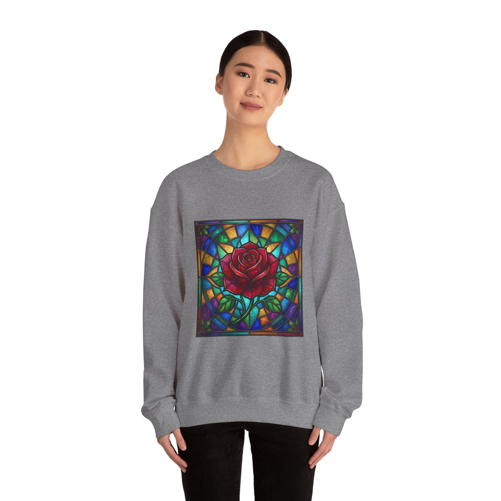 Unisex Red Rose Sweatshirt