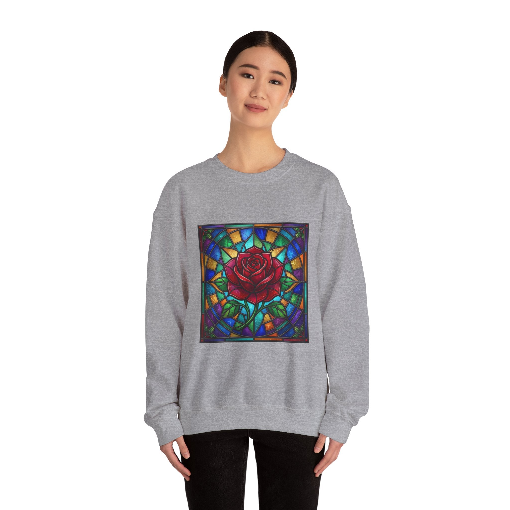 Unisex Red Rose Sweatshirt