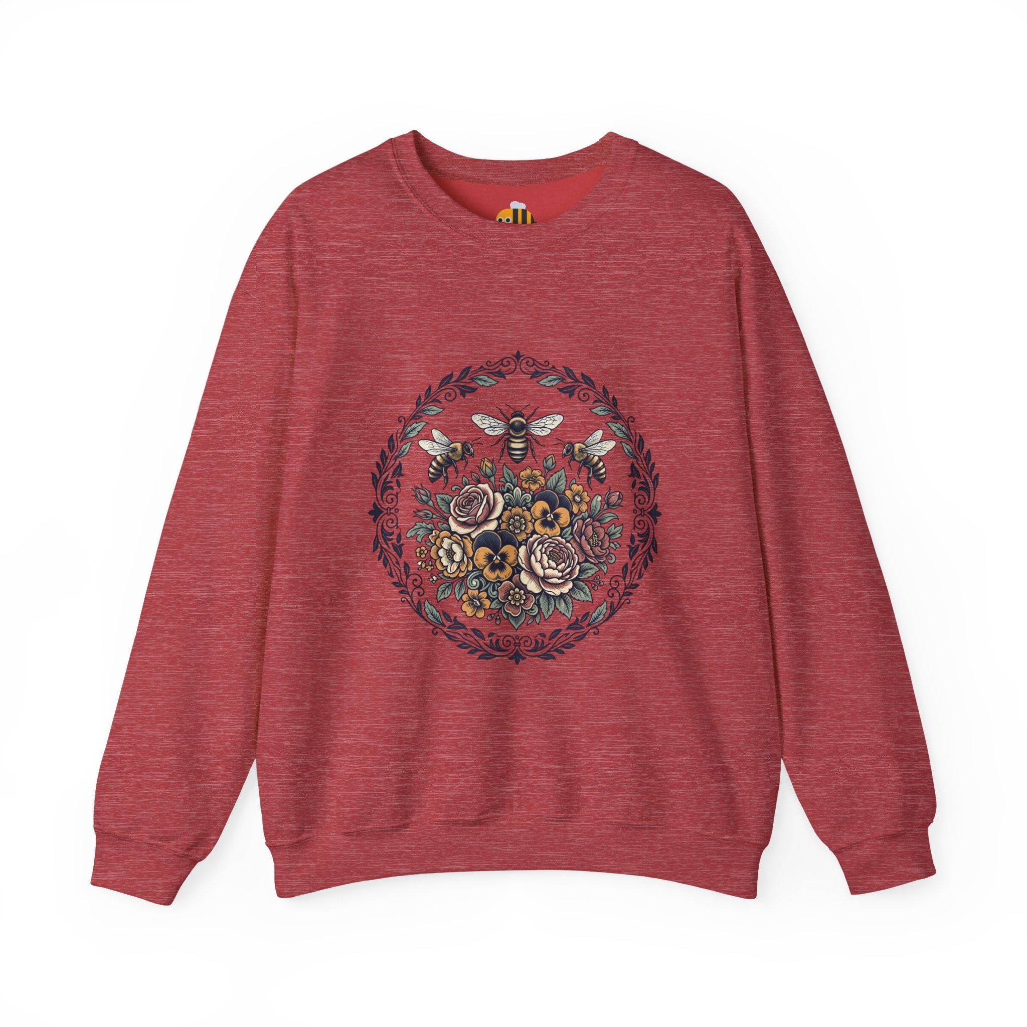 Unisex Floral with Bees Sweatshirt