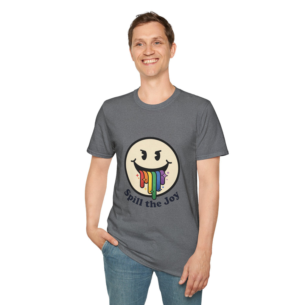 Smiley Face Spill the Joy T-Shirt