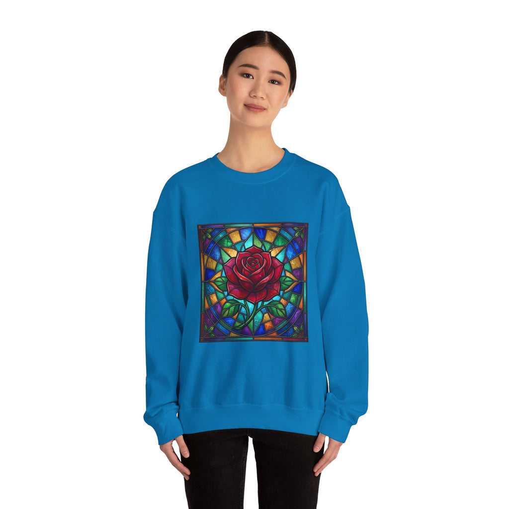 Unisex Red Rose Sweatshirt