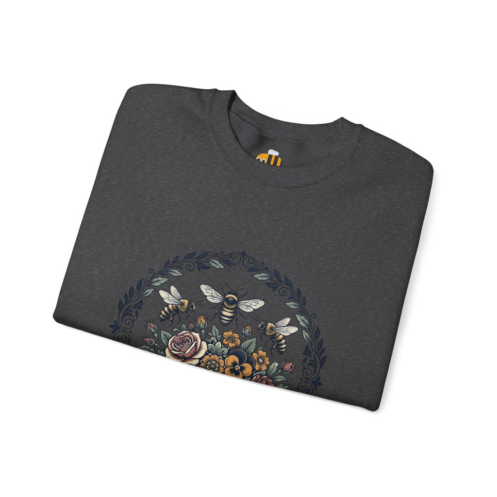 Unisex Floral with Bees Sweatshirt