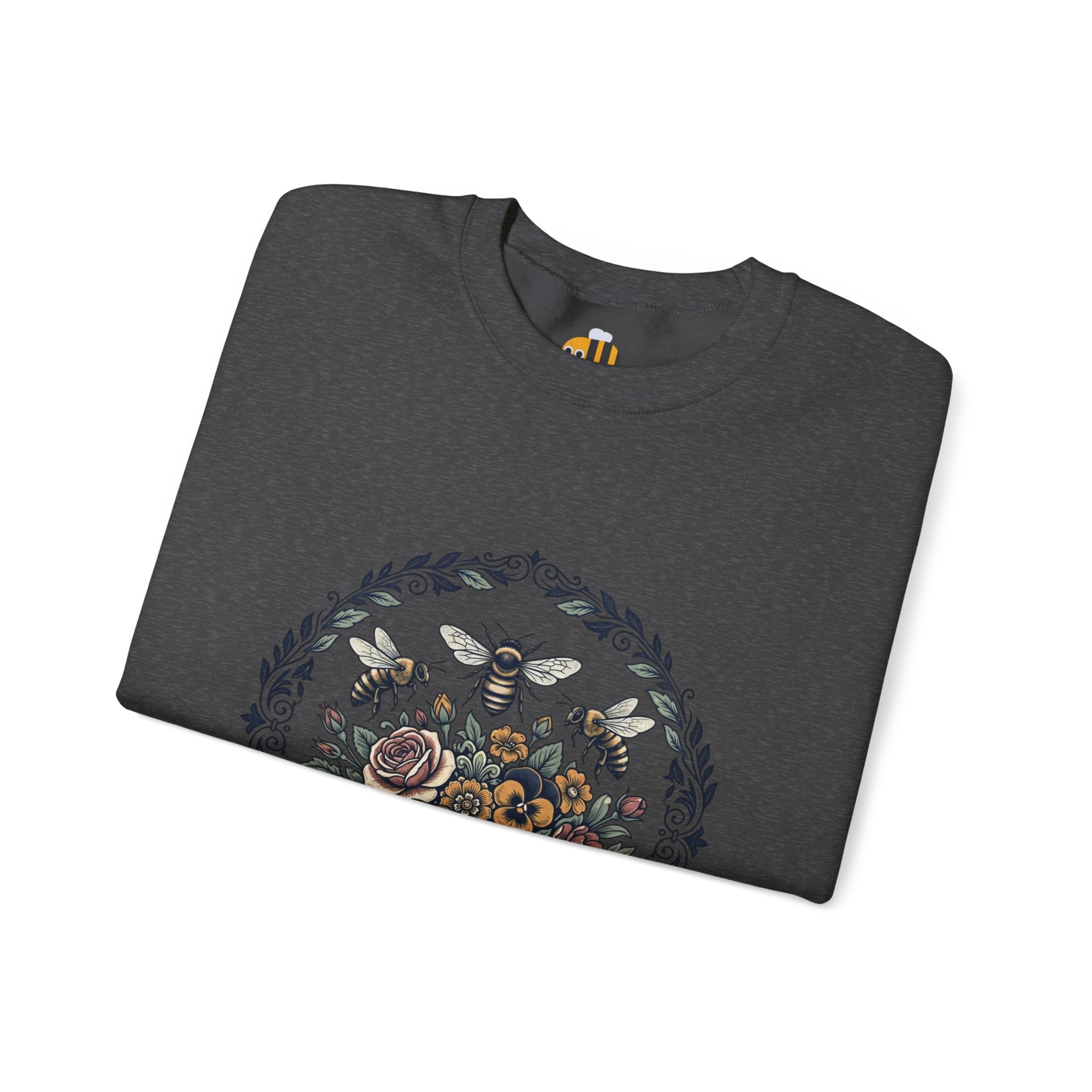 Unisex Floral with Bees Sweatshirt