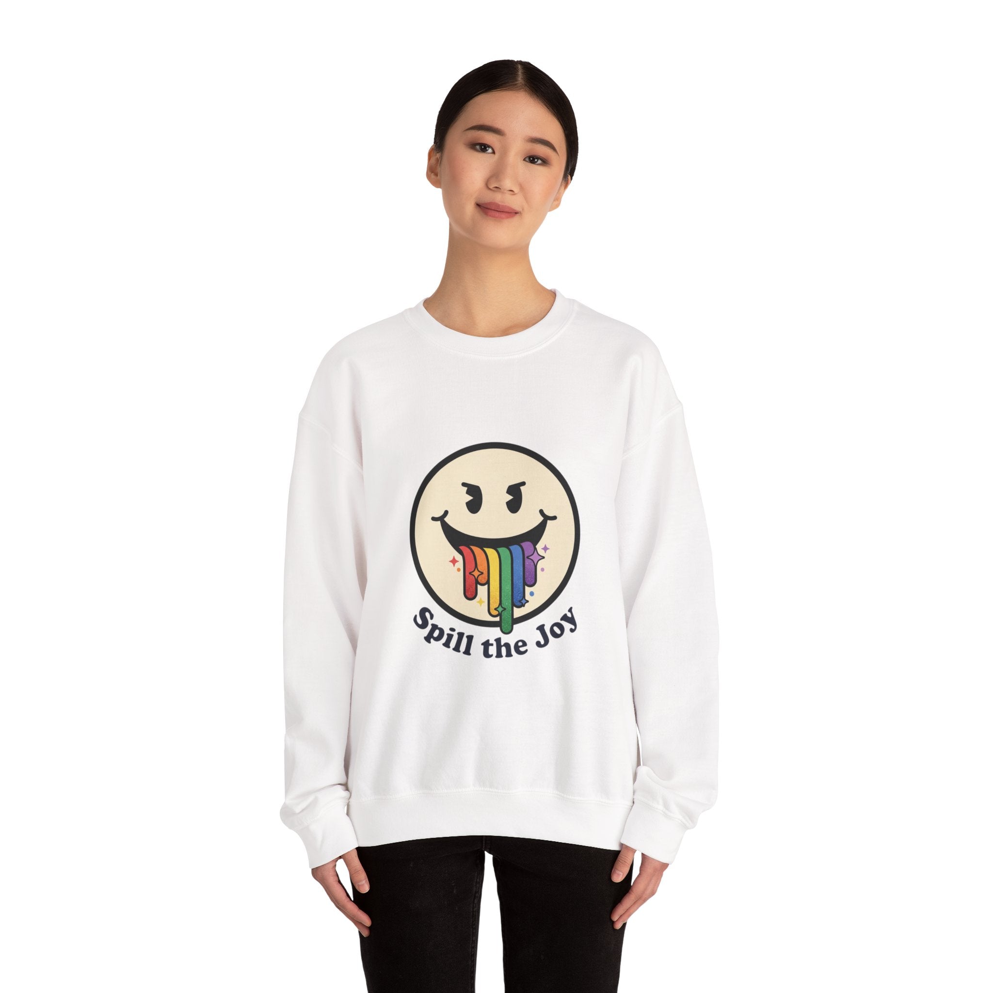 Unisex Rainbow Smiley Sweatshirt