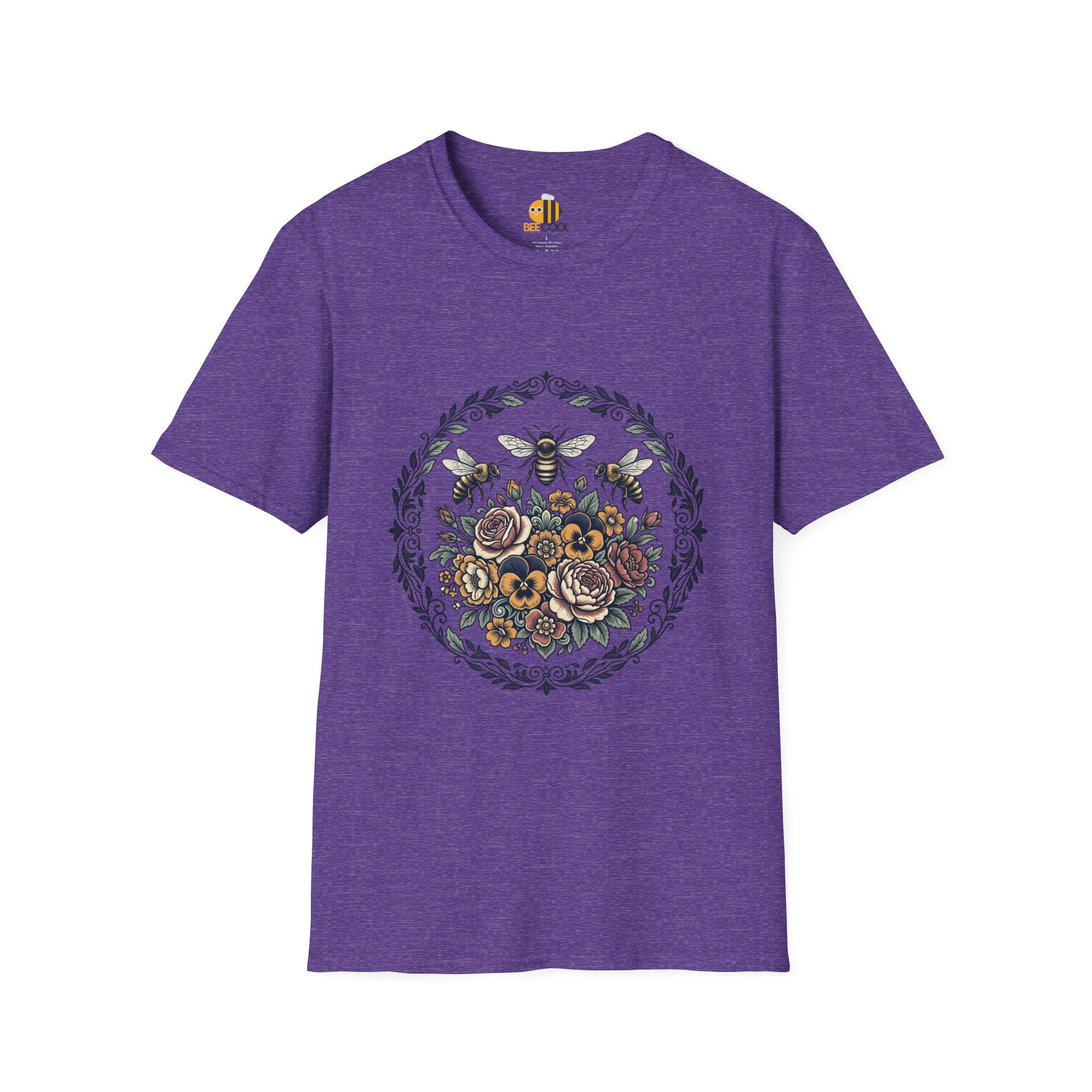Unisex Bees and Flowers T-Shirt