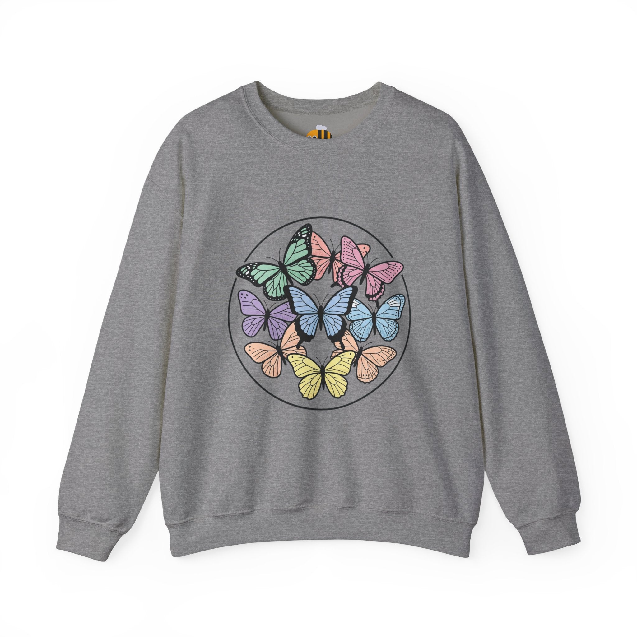 Unisex Colorful Butterfly Sweatshirt