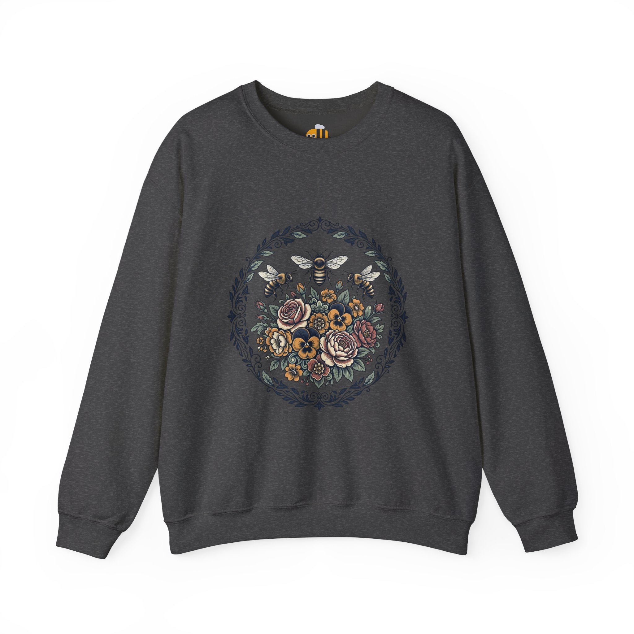Unisex Floral with Bees Sweatshirt