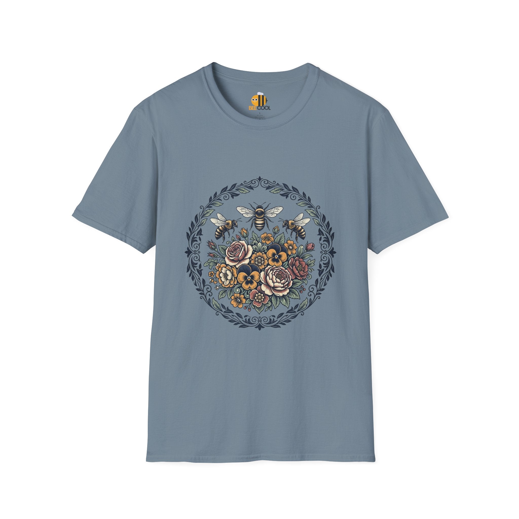 Unisex Bees and Flowers T-Shirt