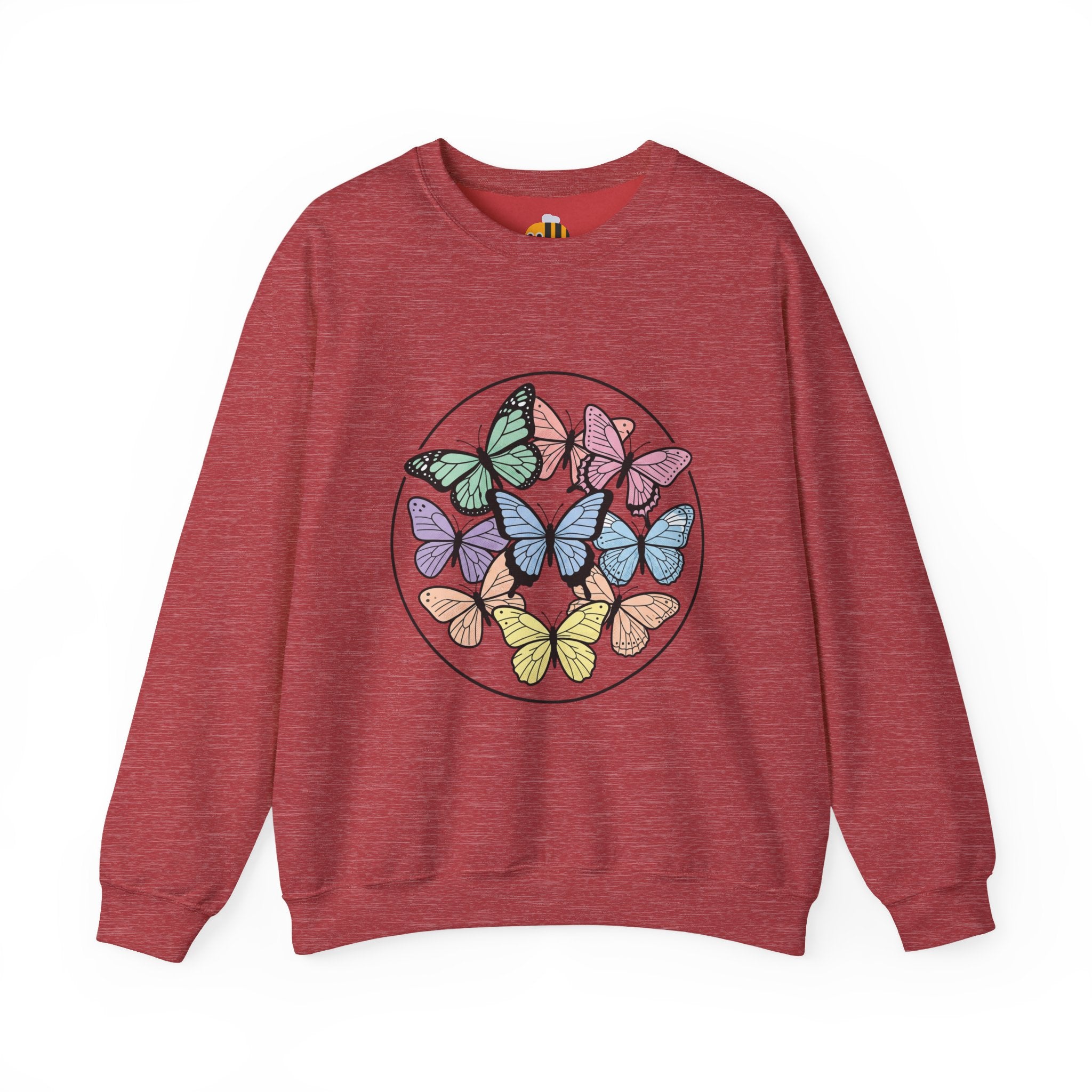 Unisex Colorful Butterfly Sweatshirt