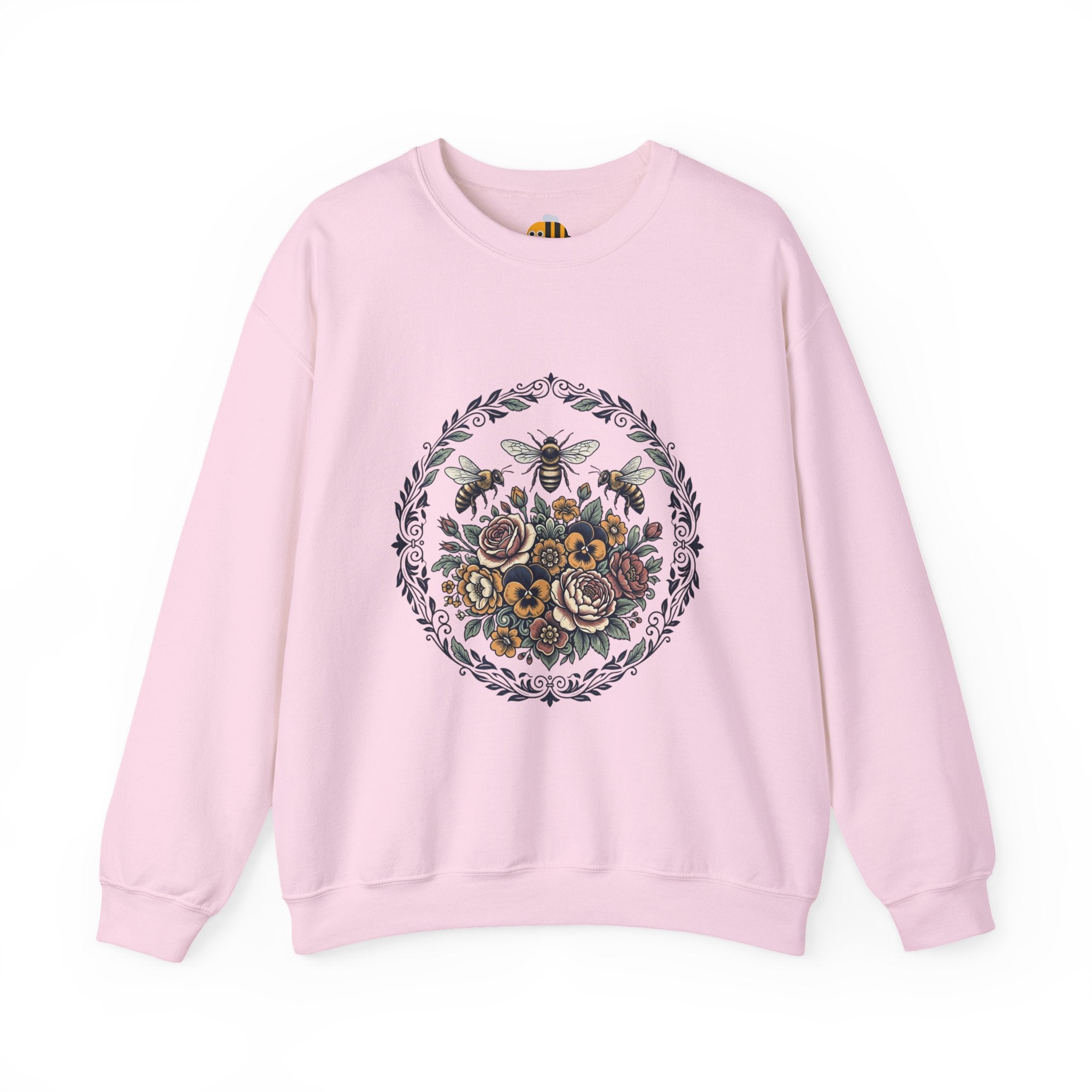 Unisex Floral with Bees Sweatshirt