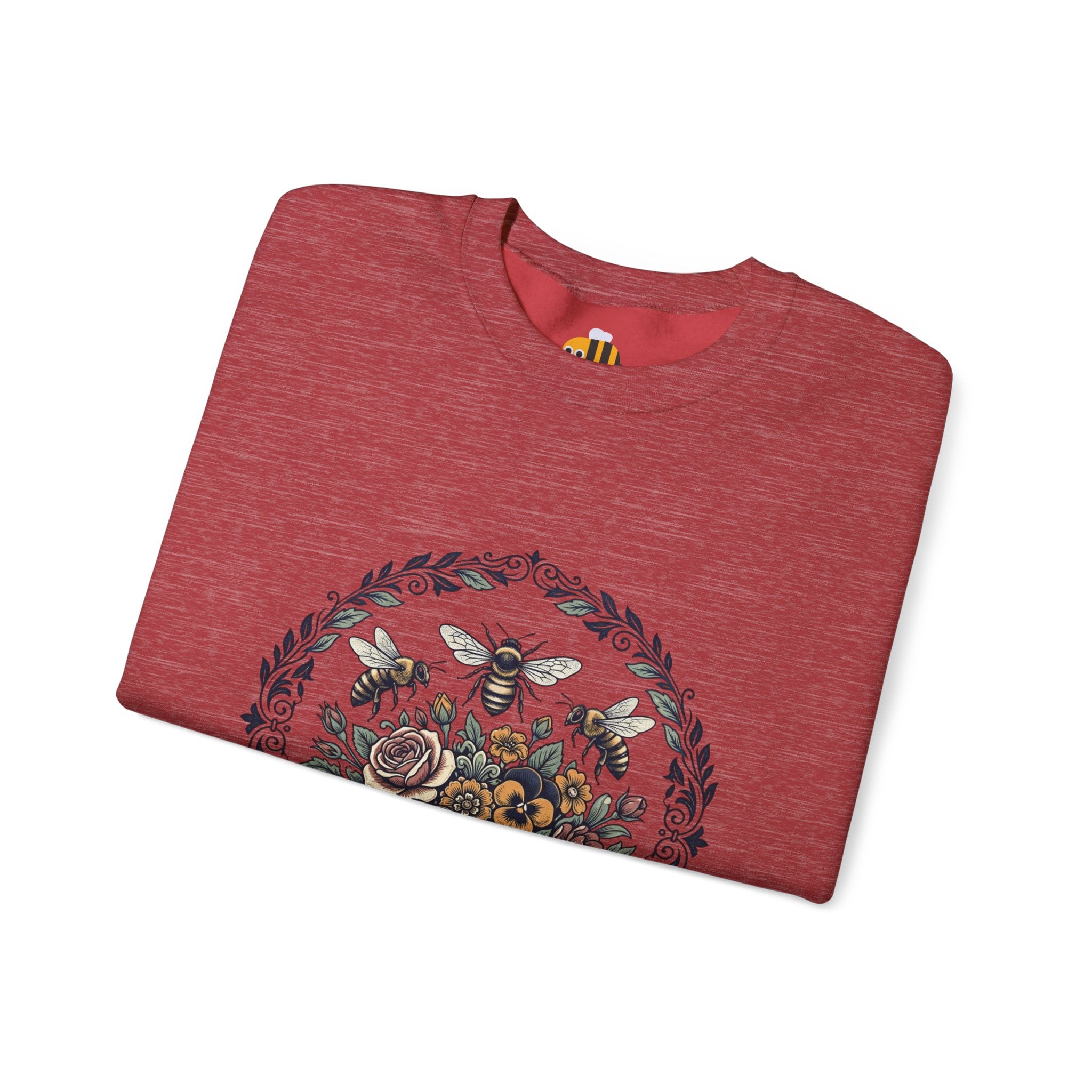 Unisex Floral with Bees Sweatshirt