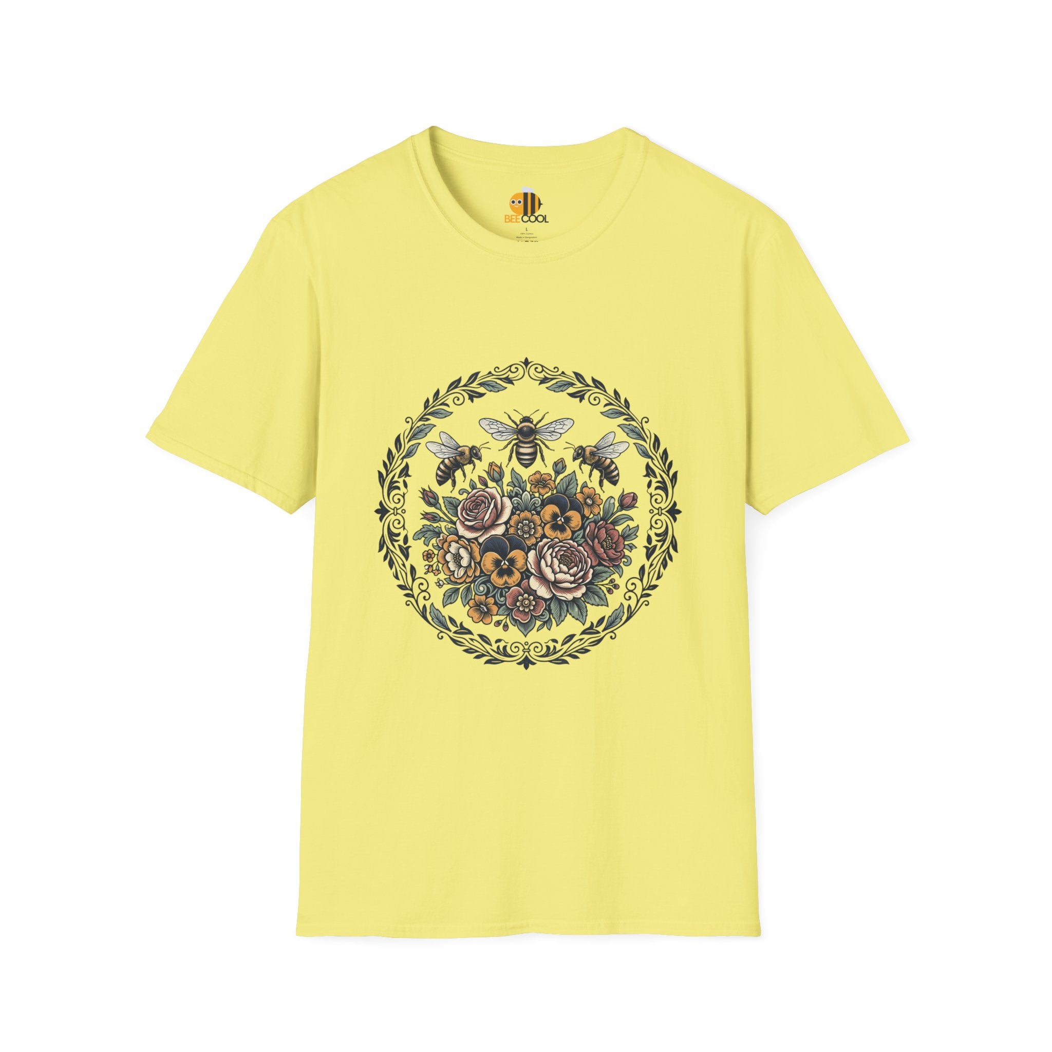 Unisex Bees and Flowers T-Shirt
