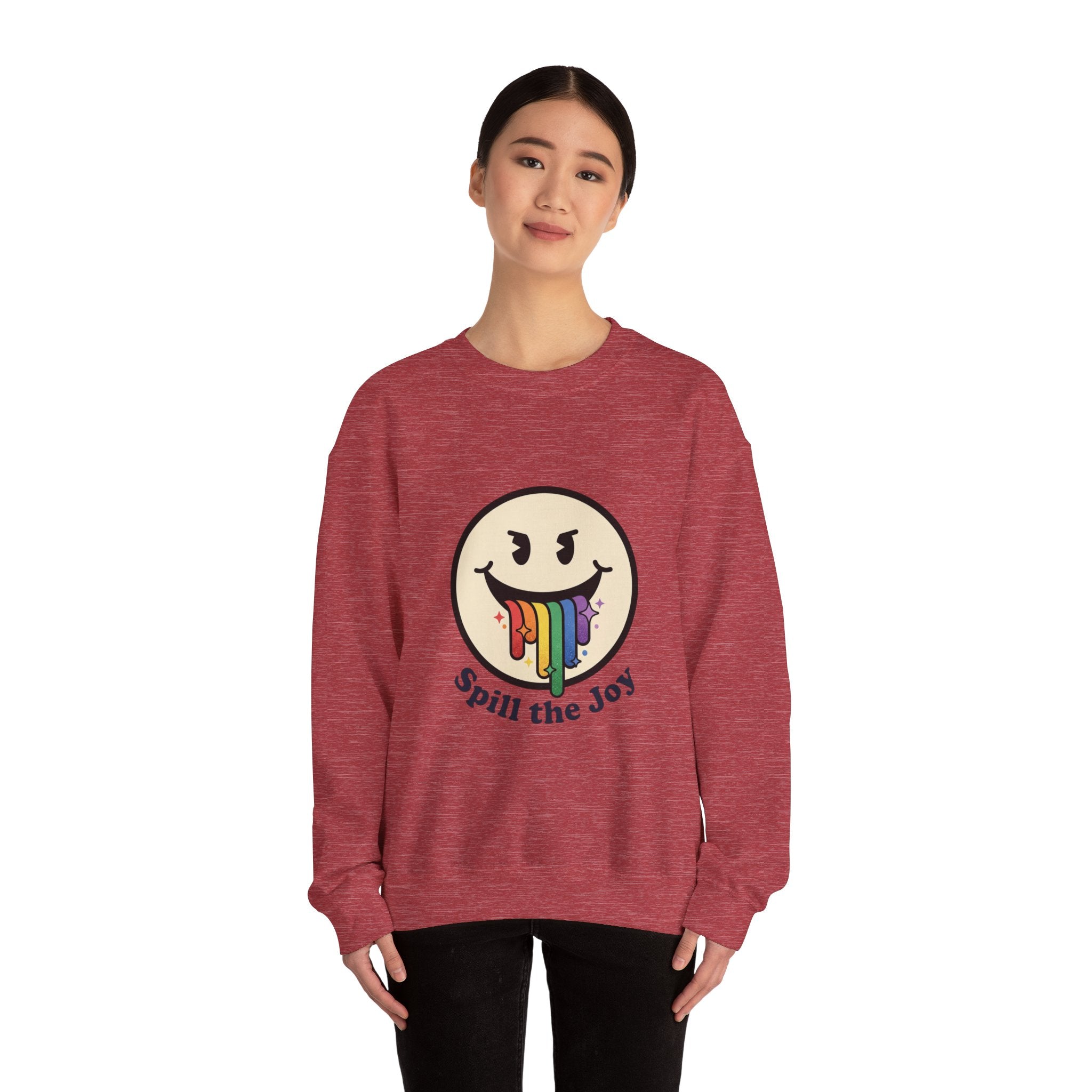 Unisex Rainbow Smiley Sweatshirt