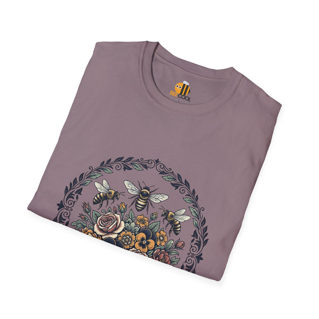 Unisex Bees and Flowers T-Shirt