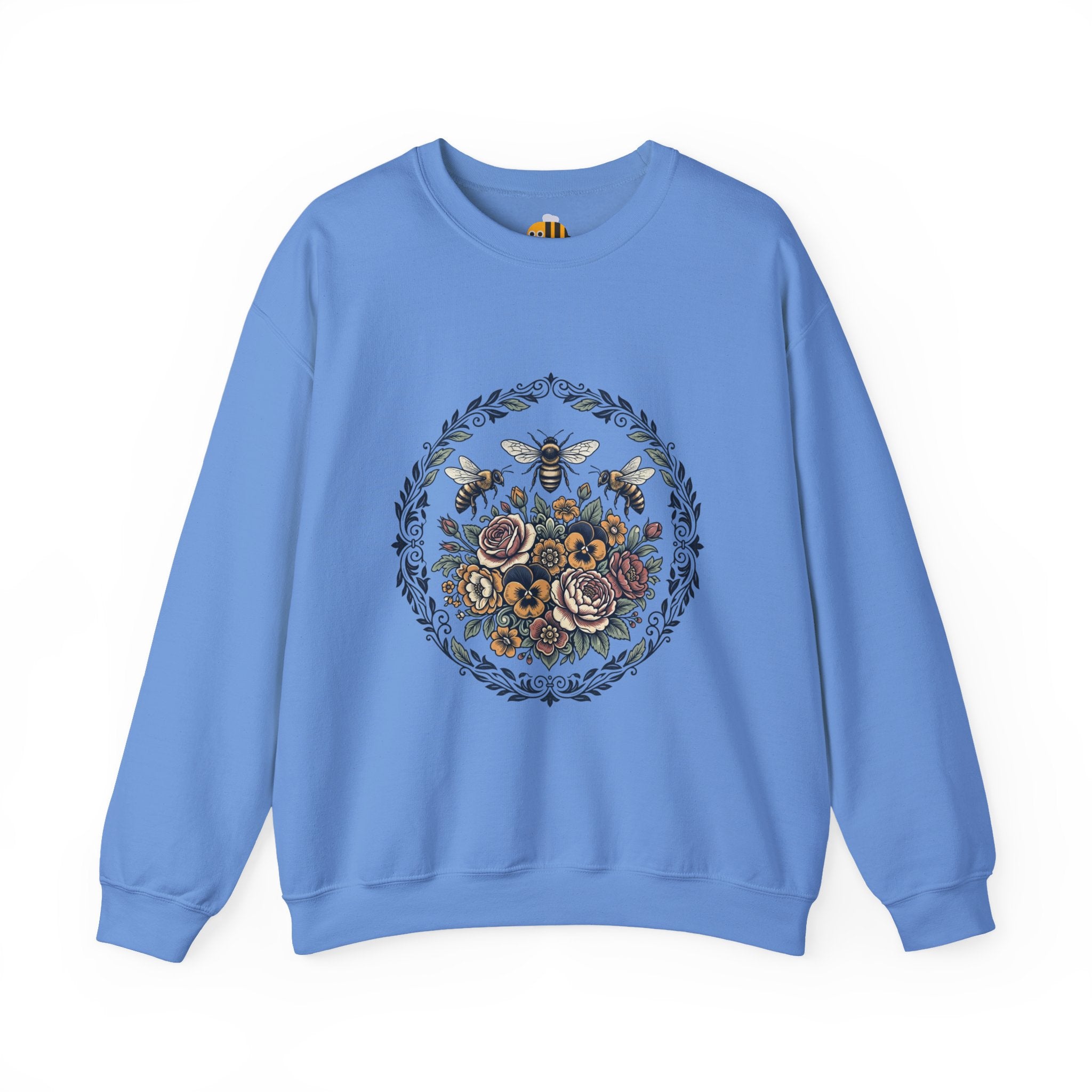 Unisex Floral with Bees Sweatshirt