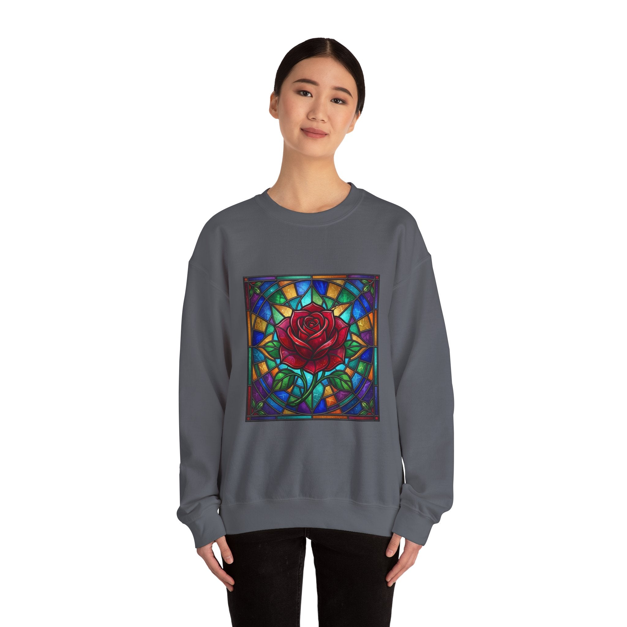 Unisex Red Rose Sweatshirt