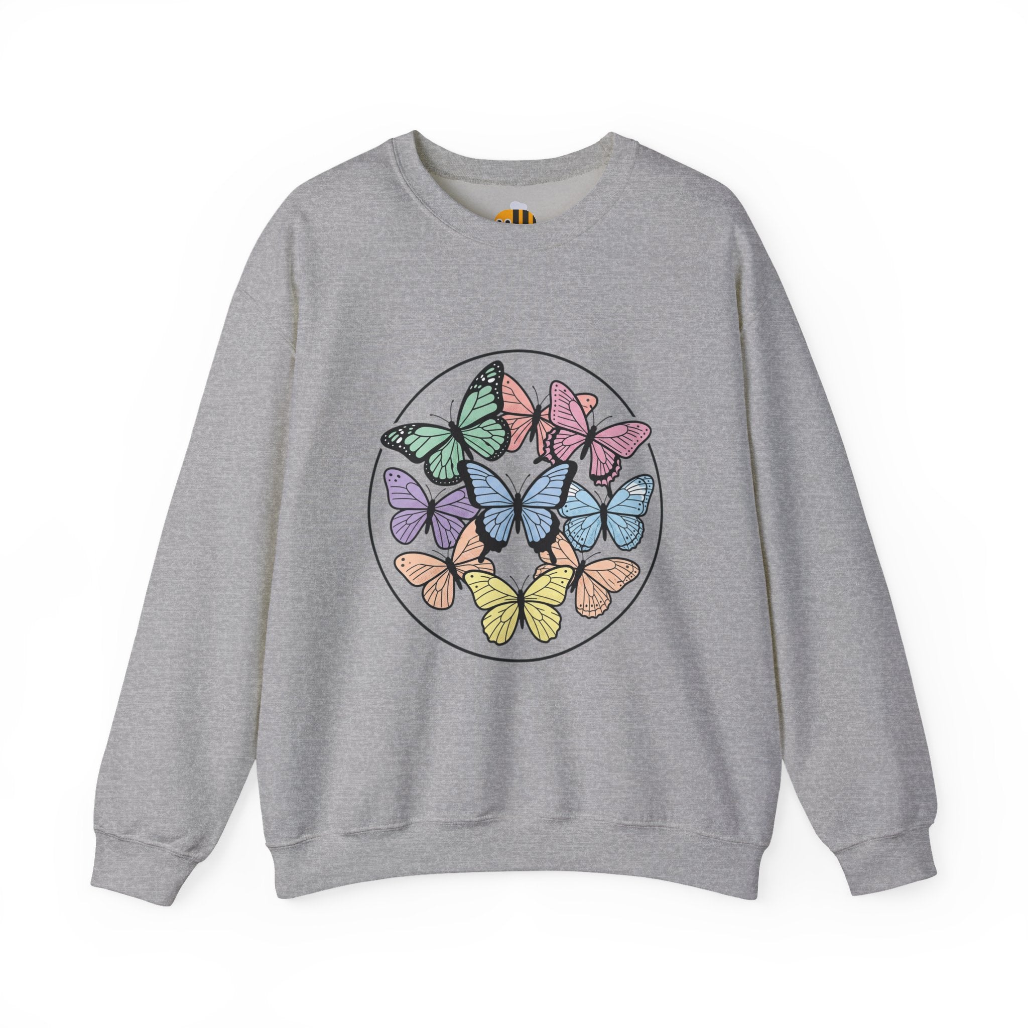 Unisex Colorful Butterfly Sweatshirt