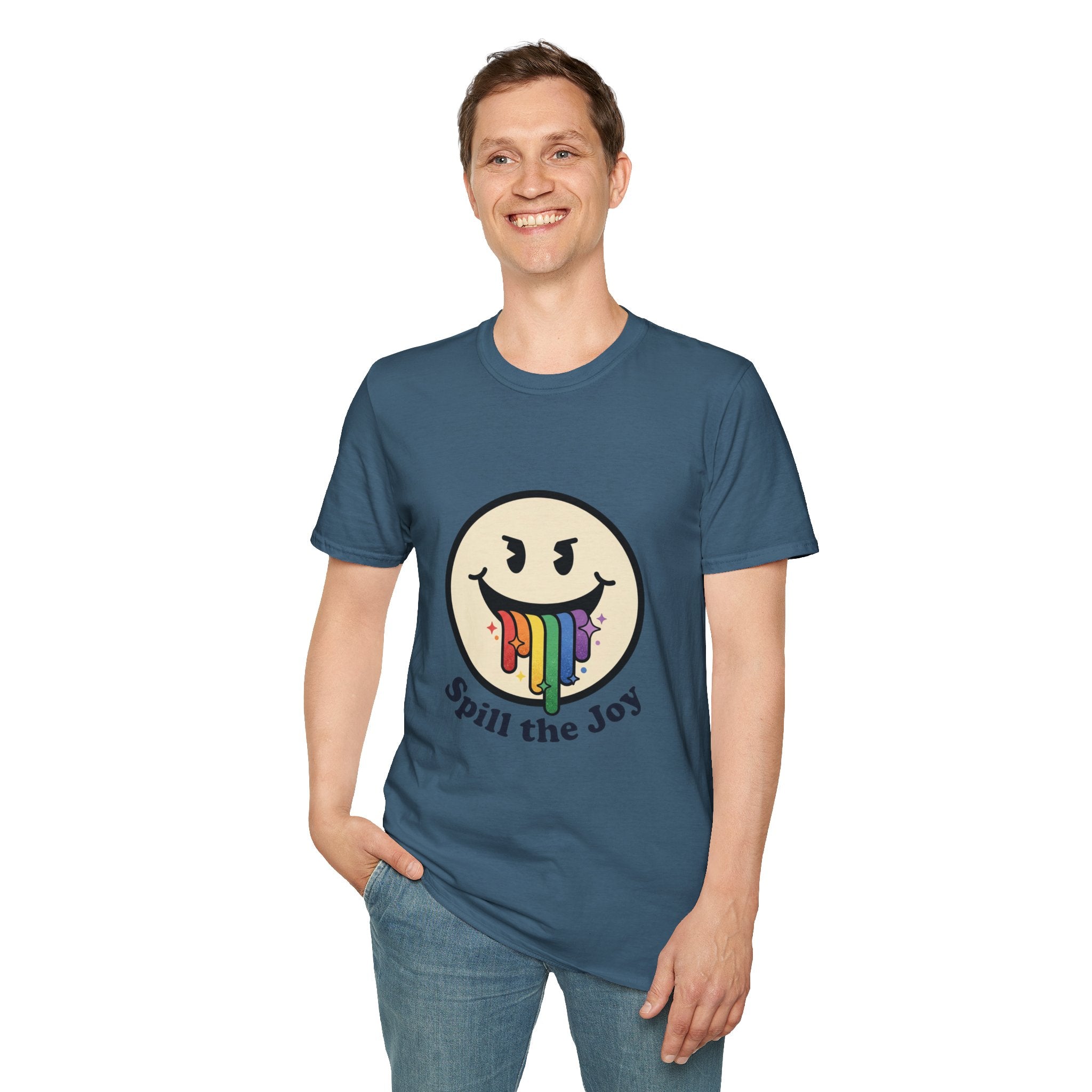 Smiley Face Spill the Joy T-Shirt