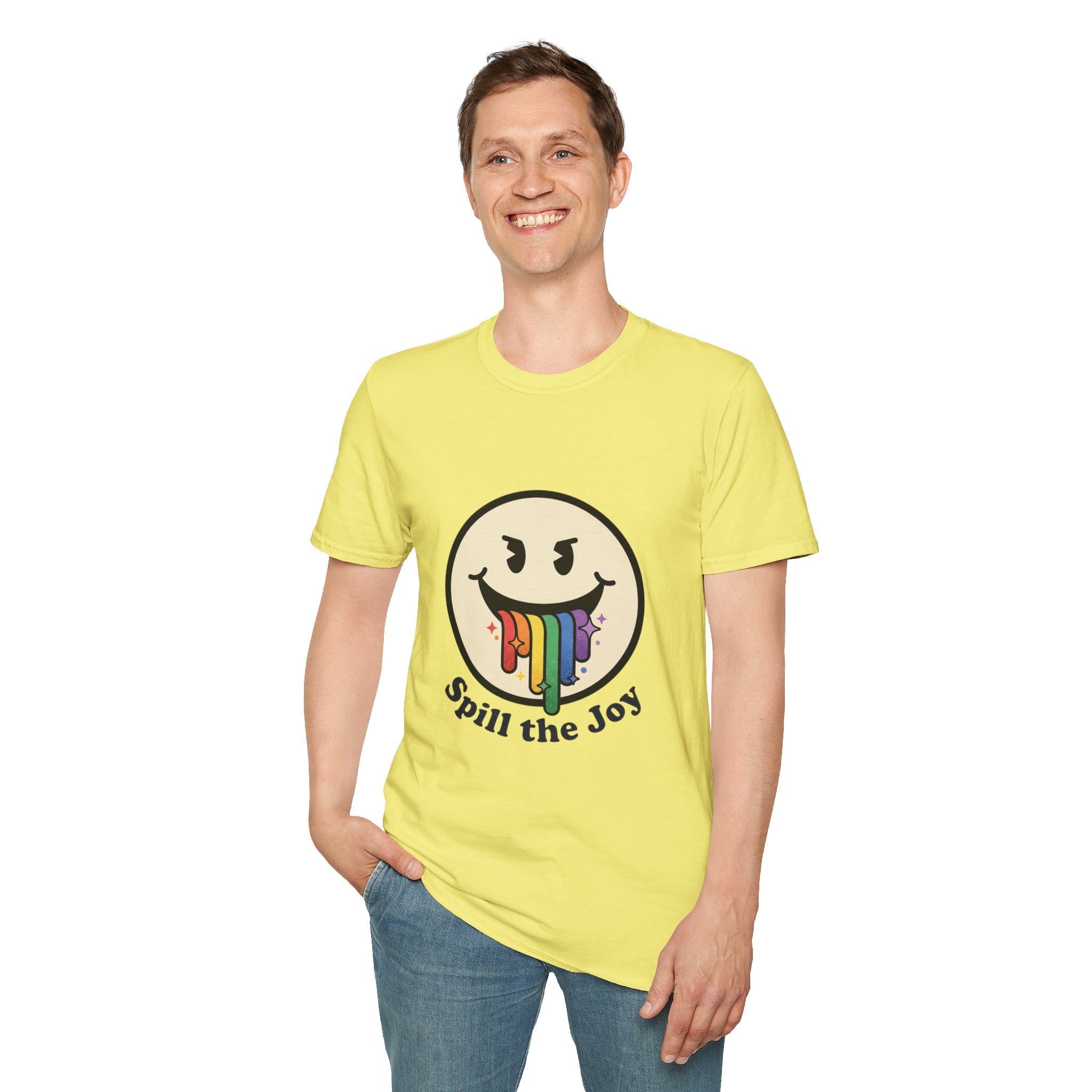 Smiley Face Spill the Joy T-Shirt