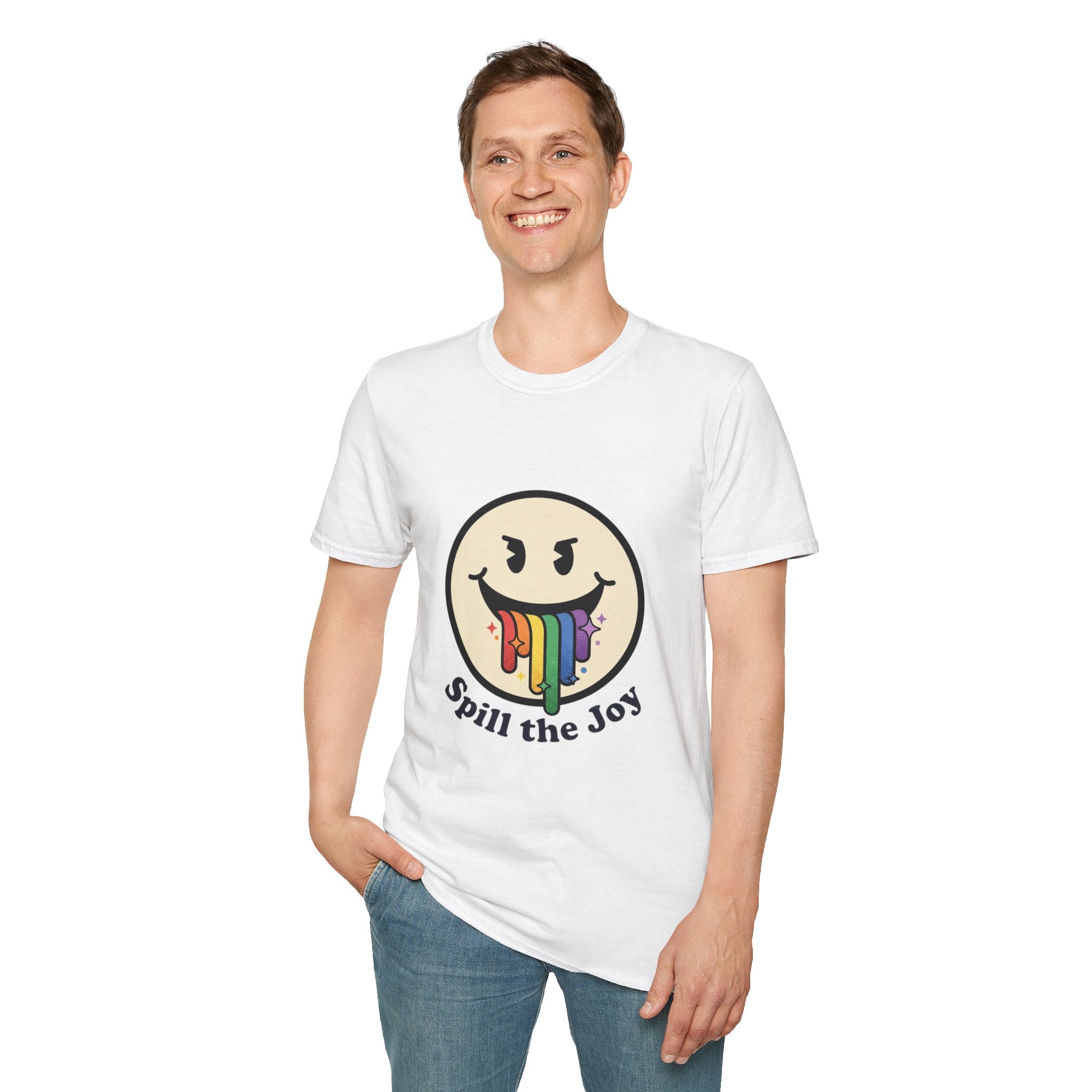 Smiley Face Spill the Joy T-Shirt