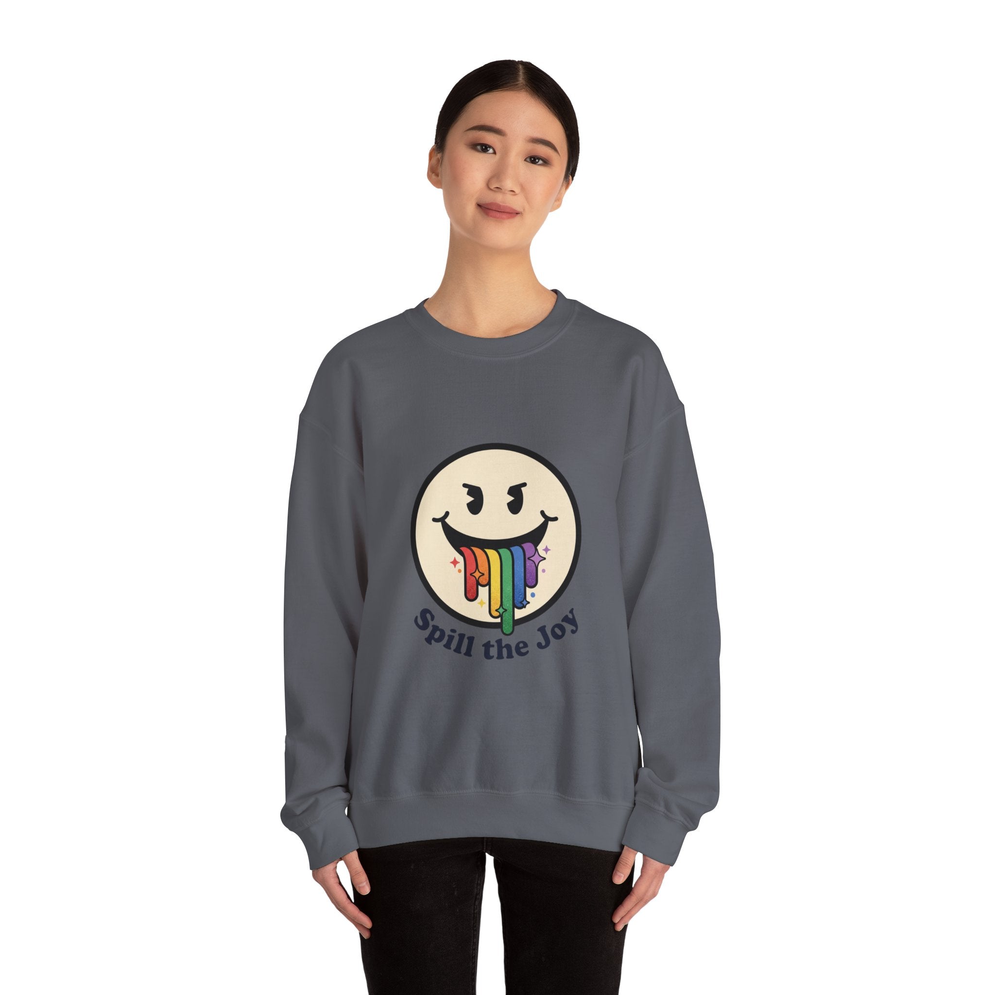 Unisex Rainbow Smiley Sweatshirt