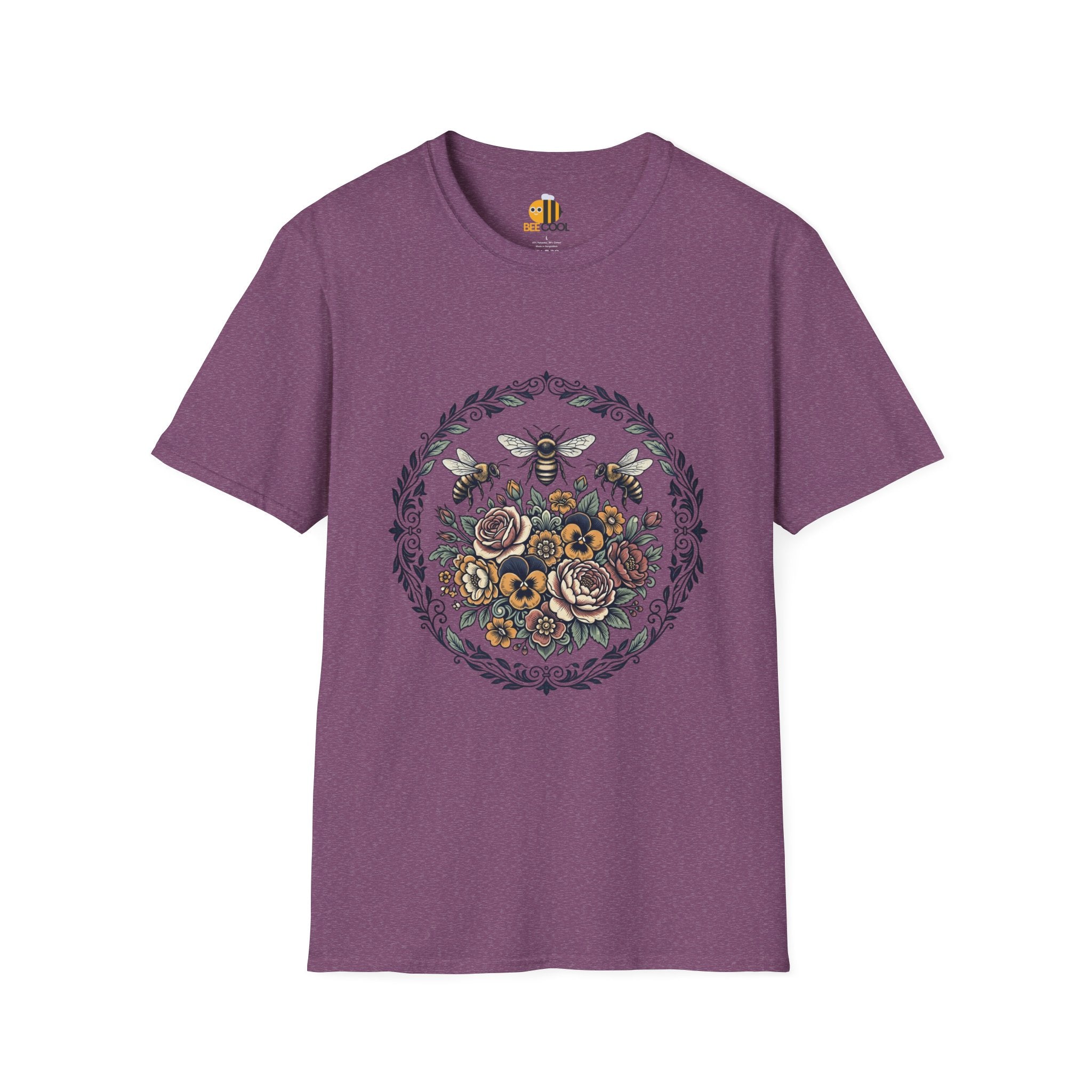 Unisex Bees and Flowers T-Shirt
