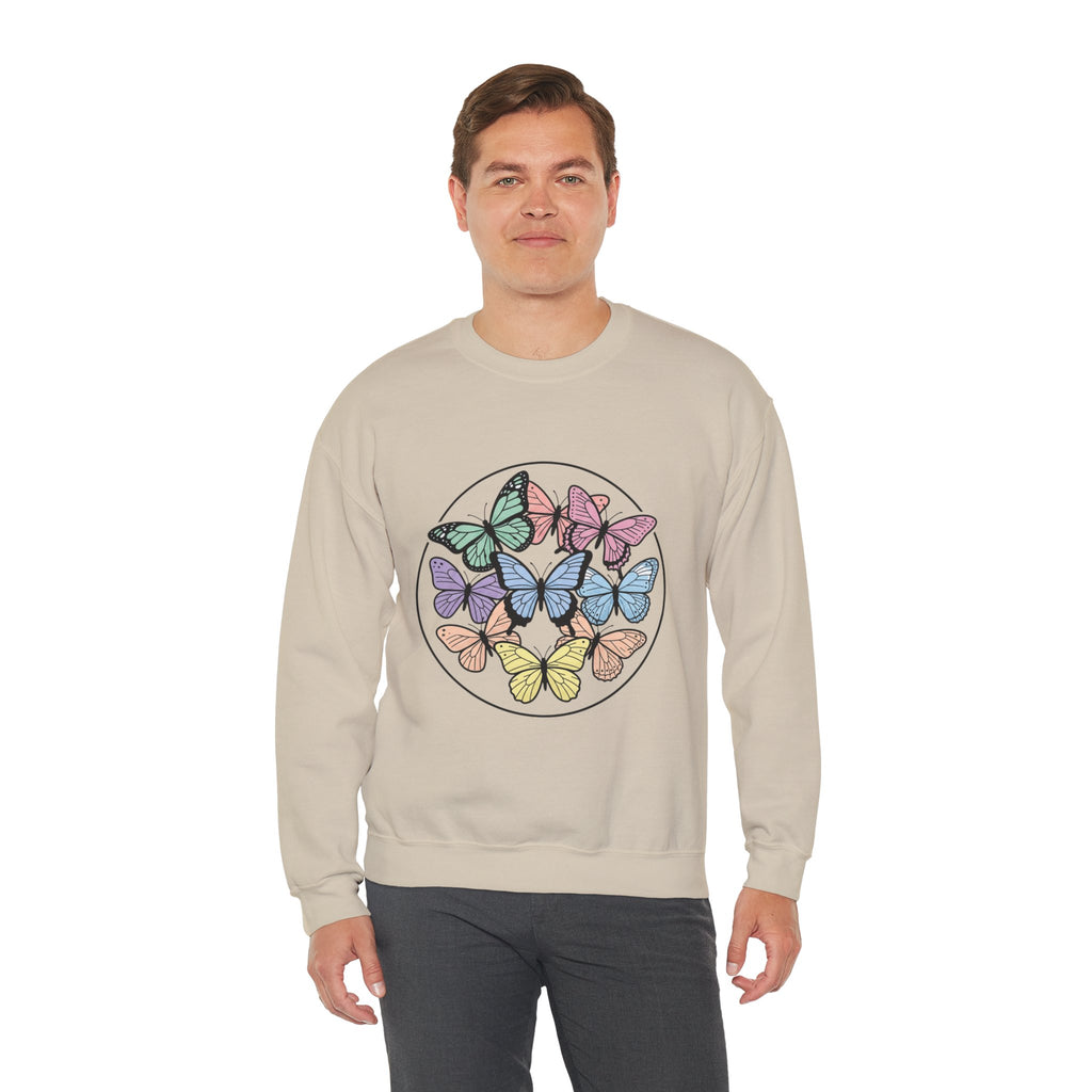 Unisex Colorful Butterfly Sweatshirt